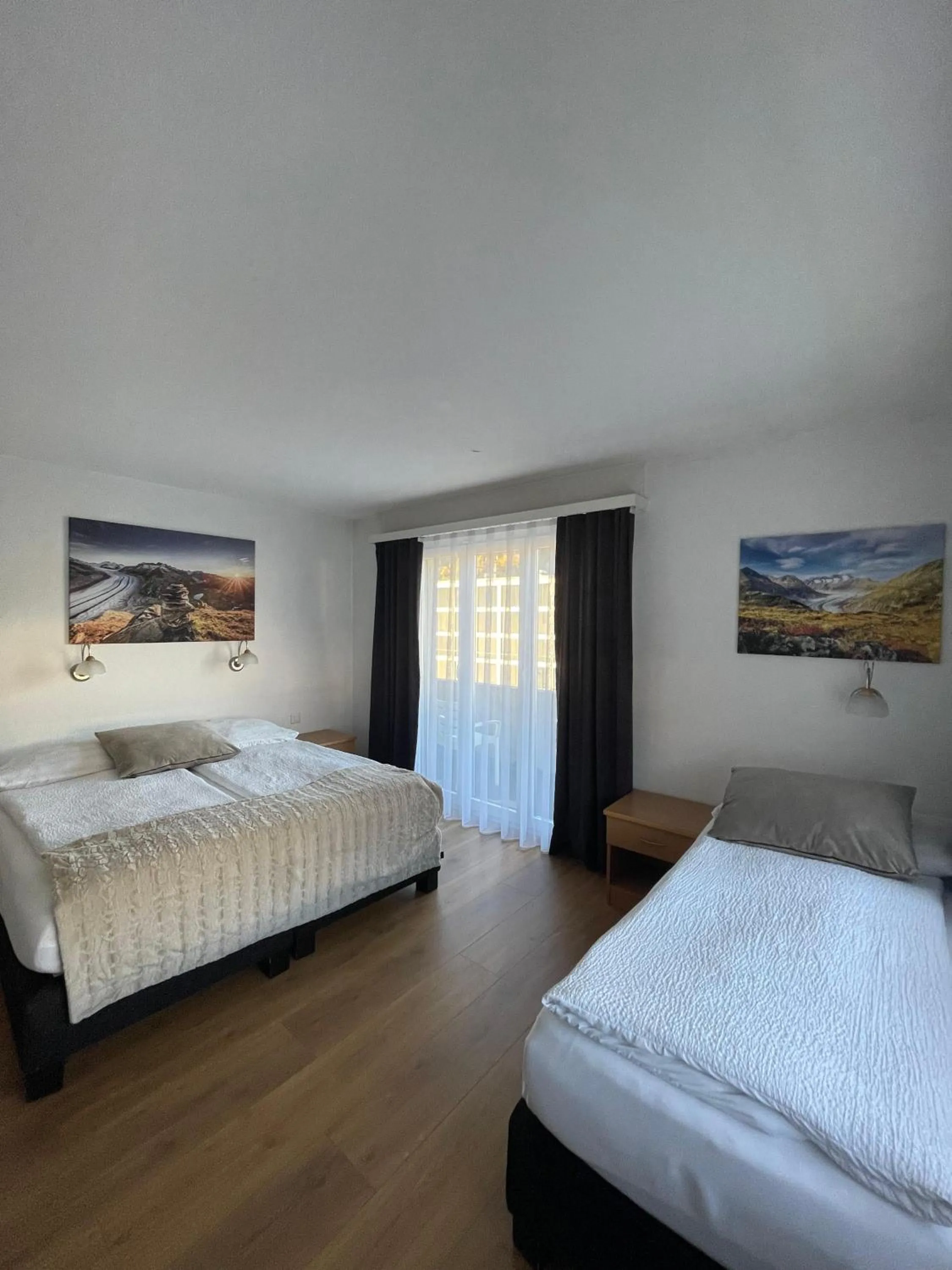 Bed in Hotel Europe Brig