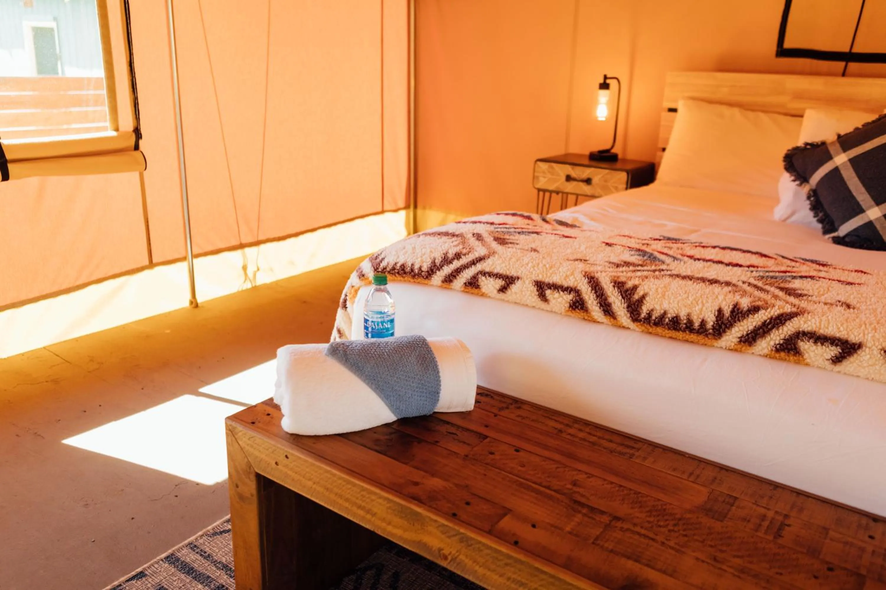 Bed in Pacific Dunes Resort