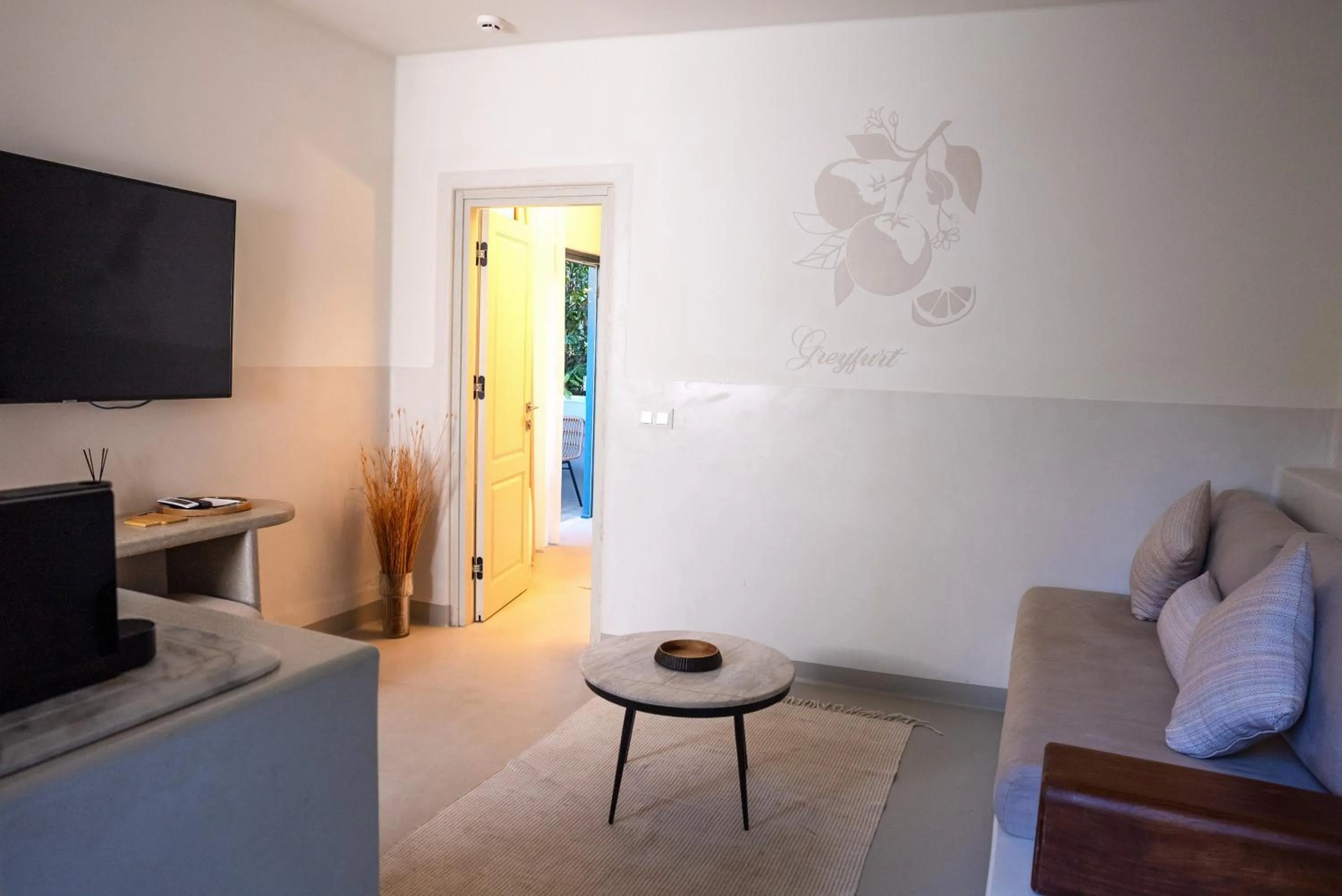 Living room in Pilos Suites