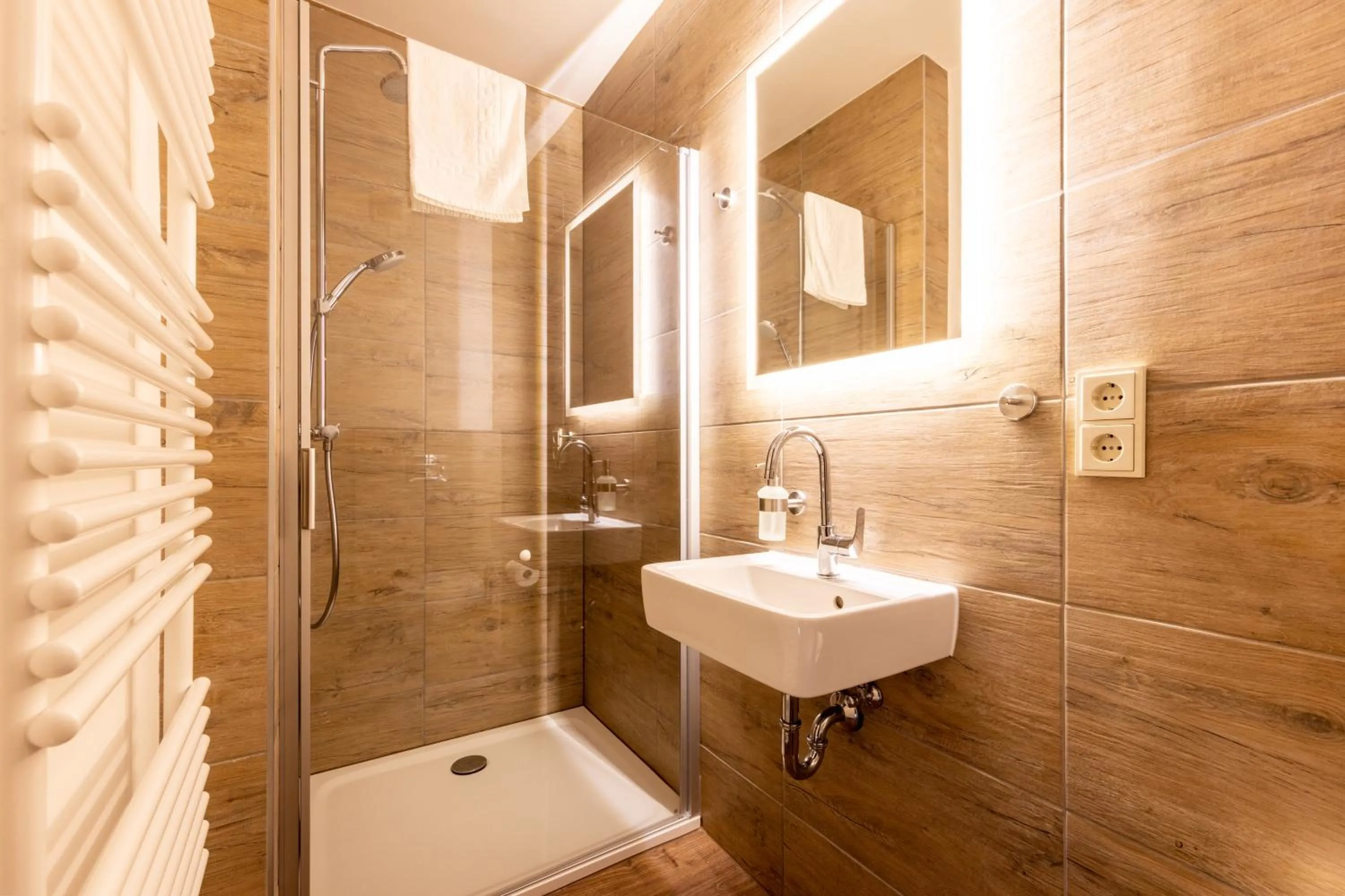 Bathroom in Forsthaus Thiemsburg im Nationalpark Hainich