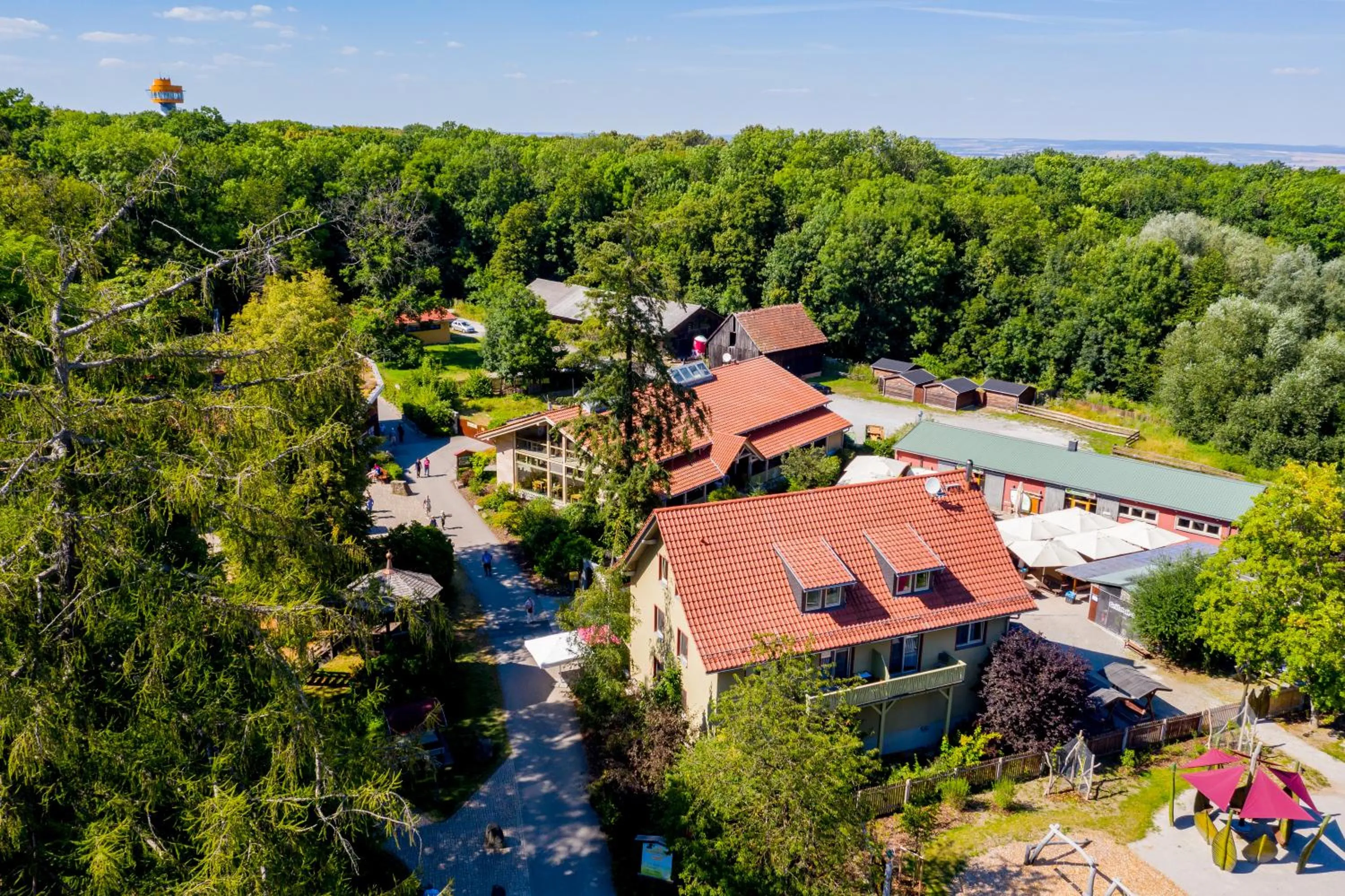 Patio in Forsthaus Thiemsburg im Nationalpark Hainich