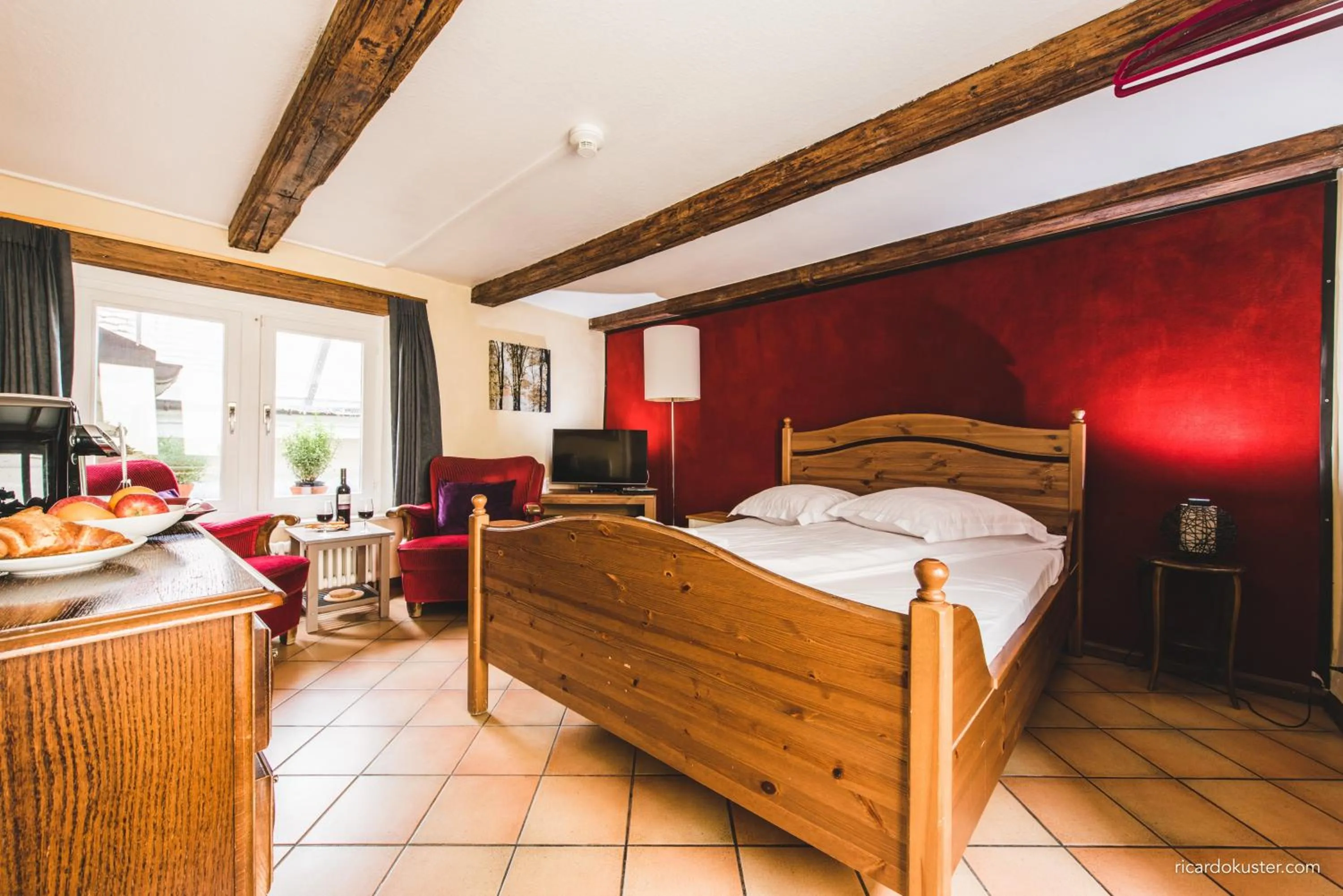 Bed in Aux chambres du Banneret