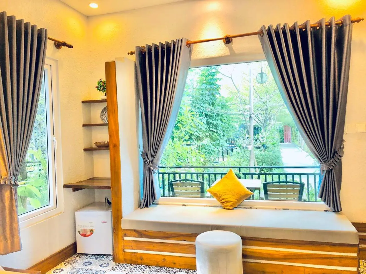 View (from property/room), Bed in Raing Phnom Bungalow