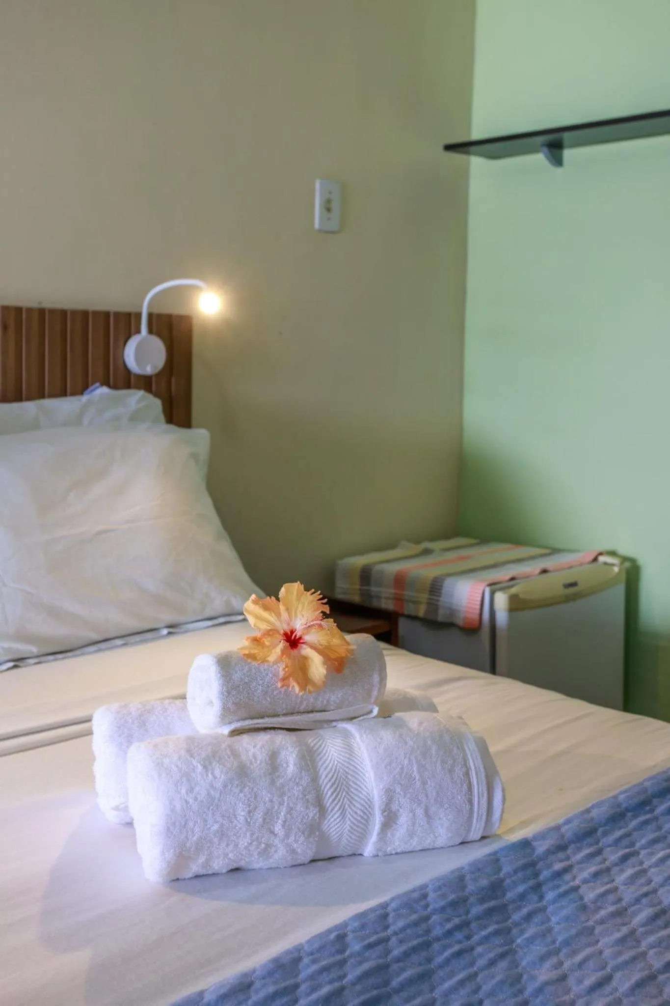 Bed in Pousada Cruzoé