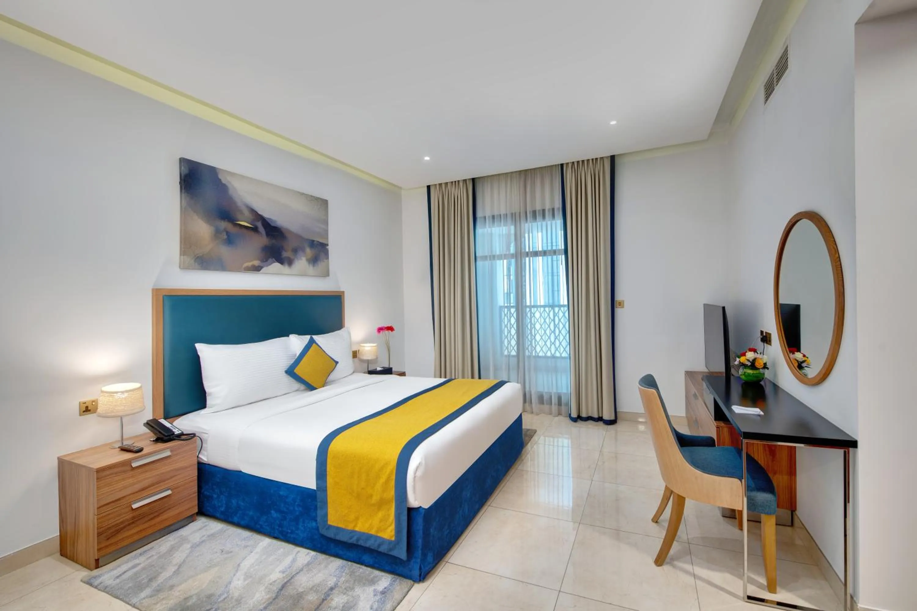 Bedroom, Bed in SUHA Park Hotel Apartments, Waterfront Jaddaf
