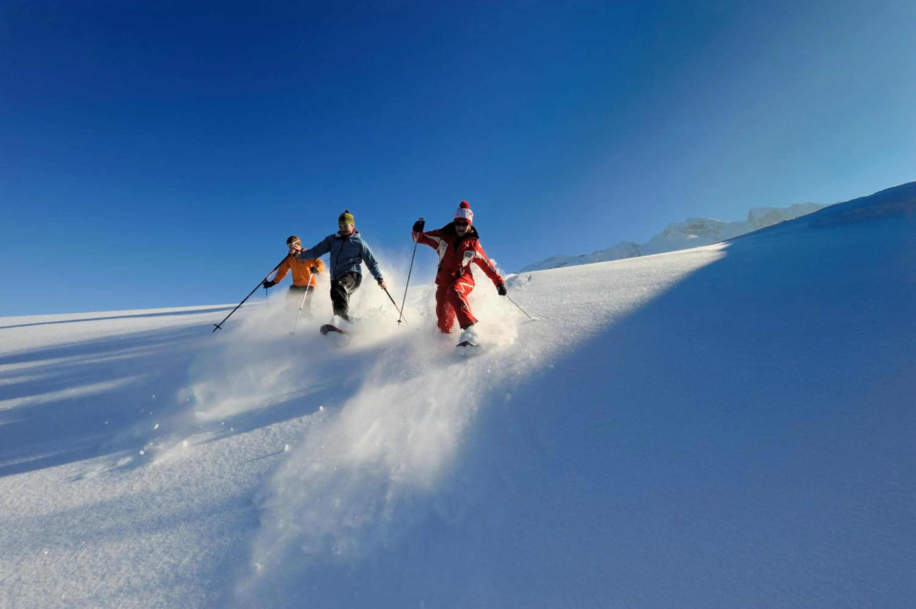 Skiing in Hotel Rischli