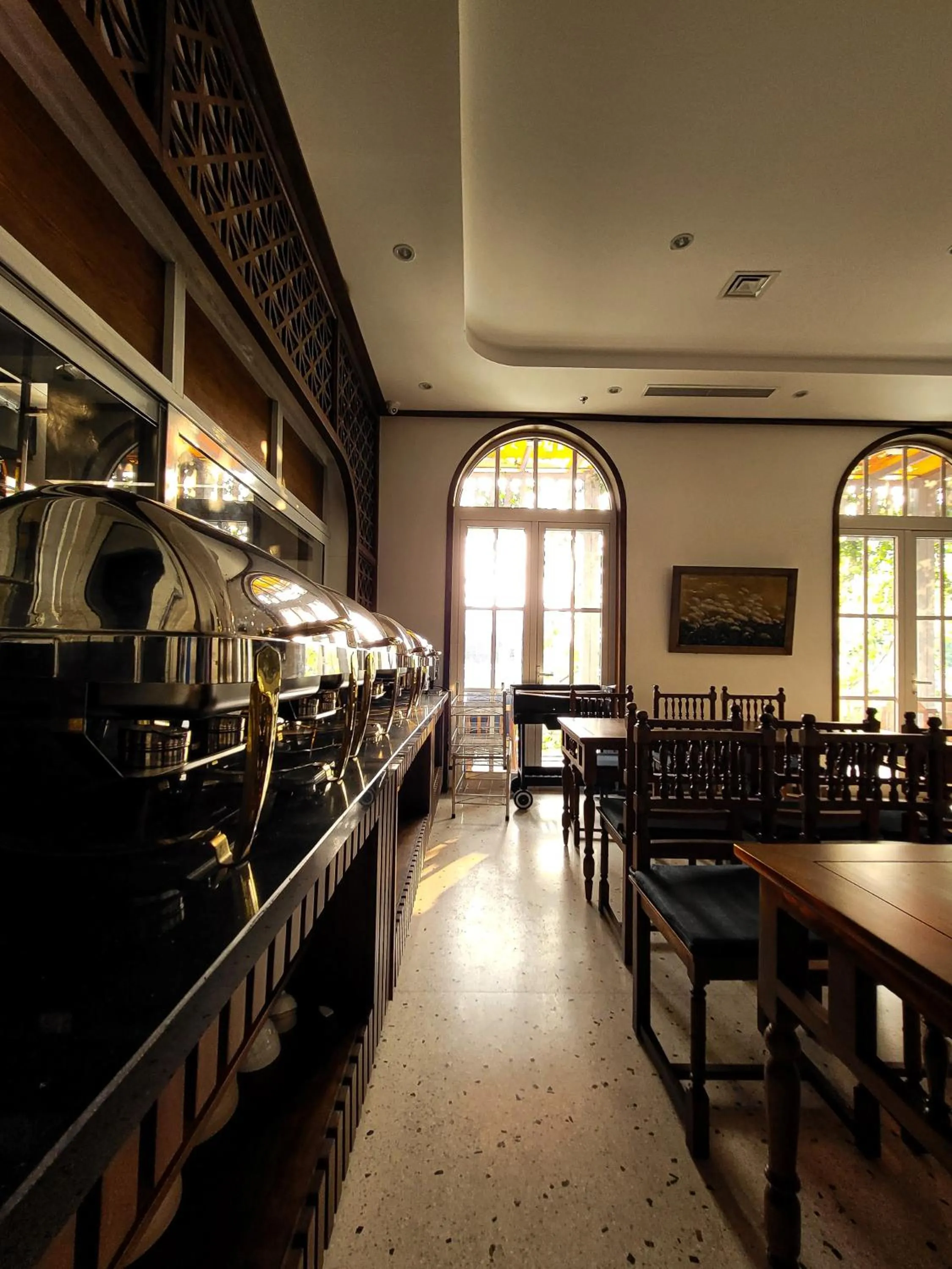 Kitchen or kitchenette in Lavian Hotel