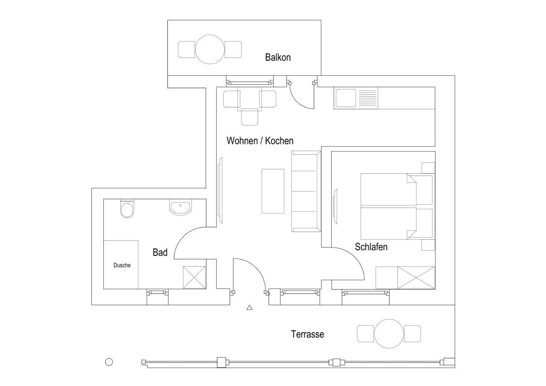 Floor plan in Apart Hotel Lang