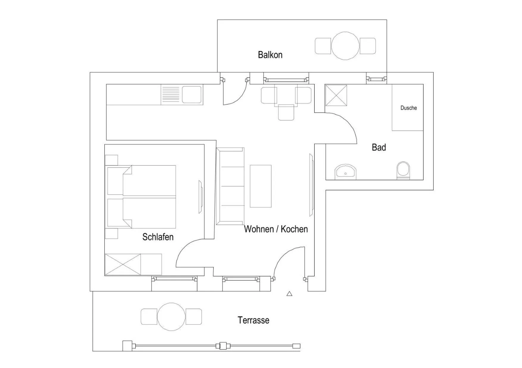 Floor plan in Apart Hotel Lang