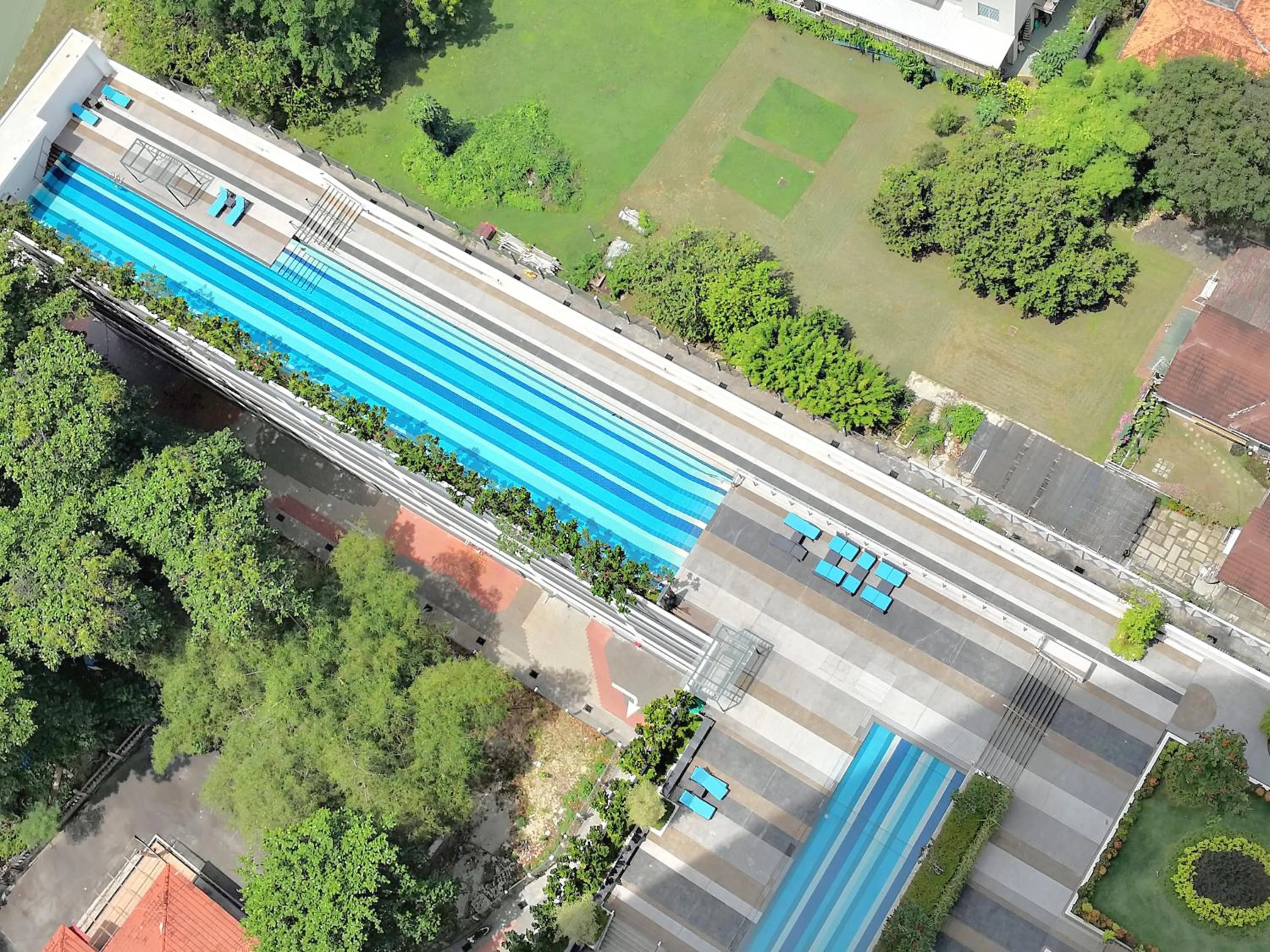 Pool view in The Landmark by Comfy