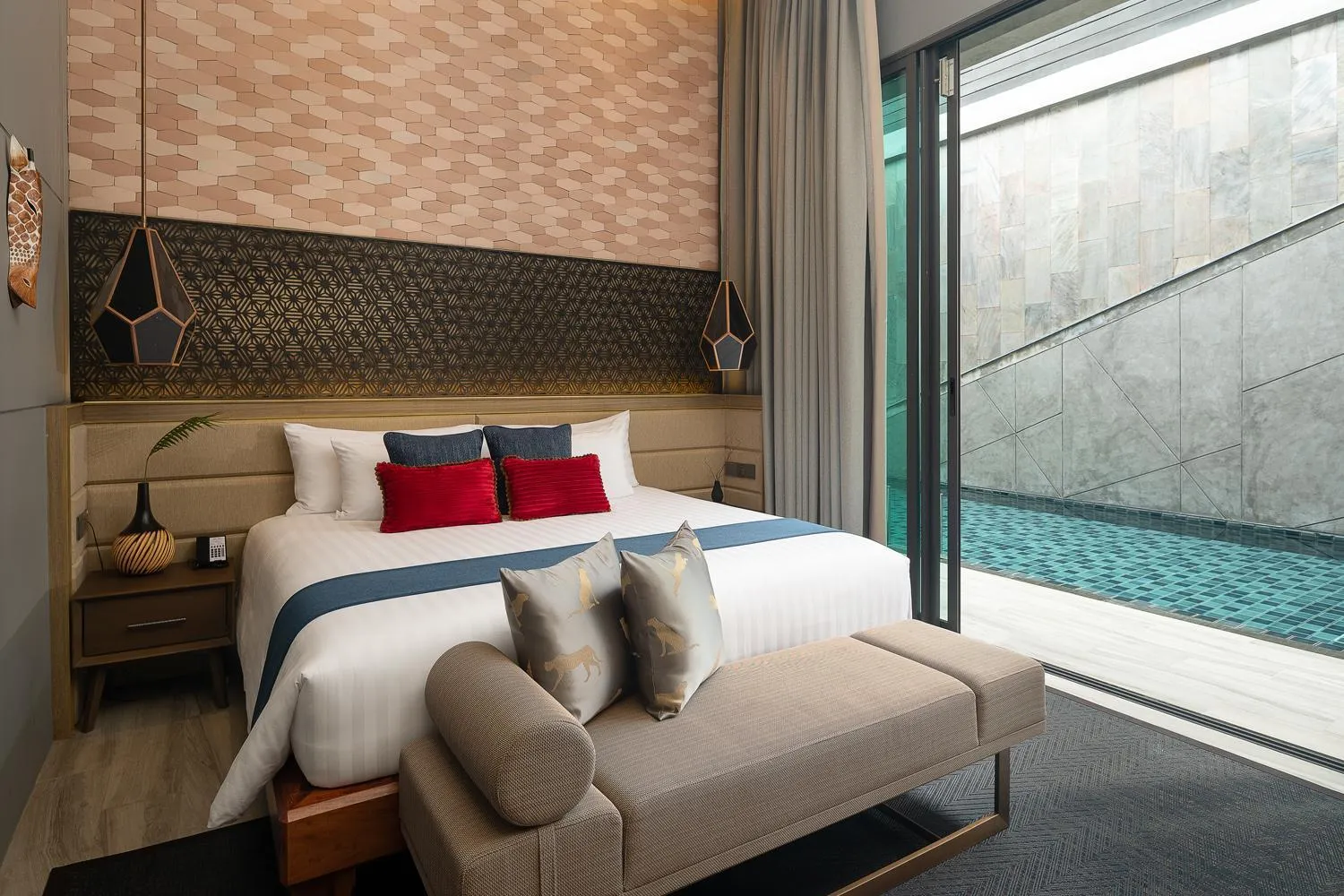 Bedroom, Bed in The Gems Mining Pool Villas Pattaya