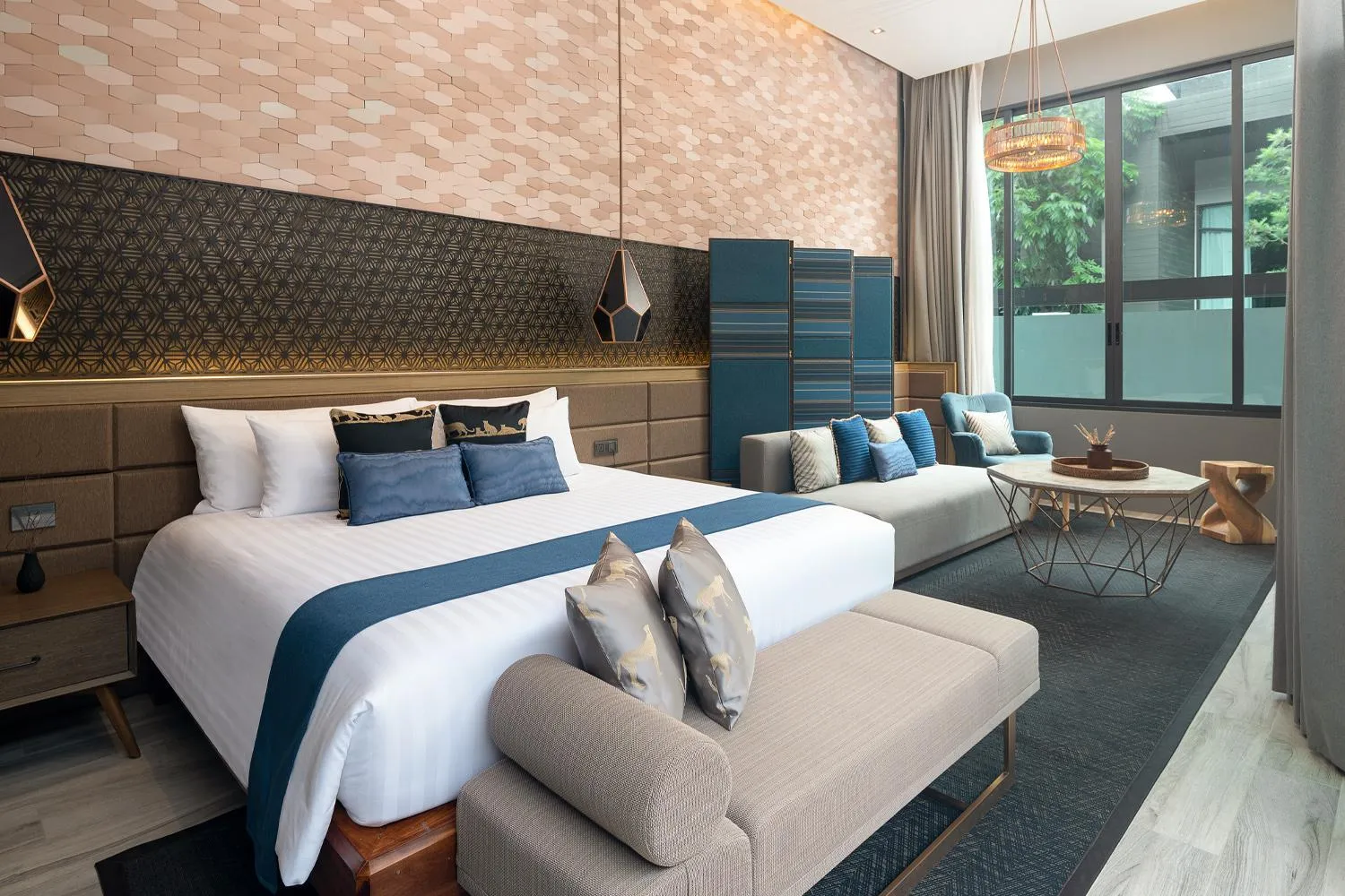 Bed in The Gems Mining Pool Villas Pattaya