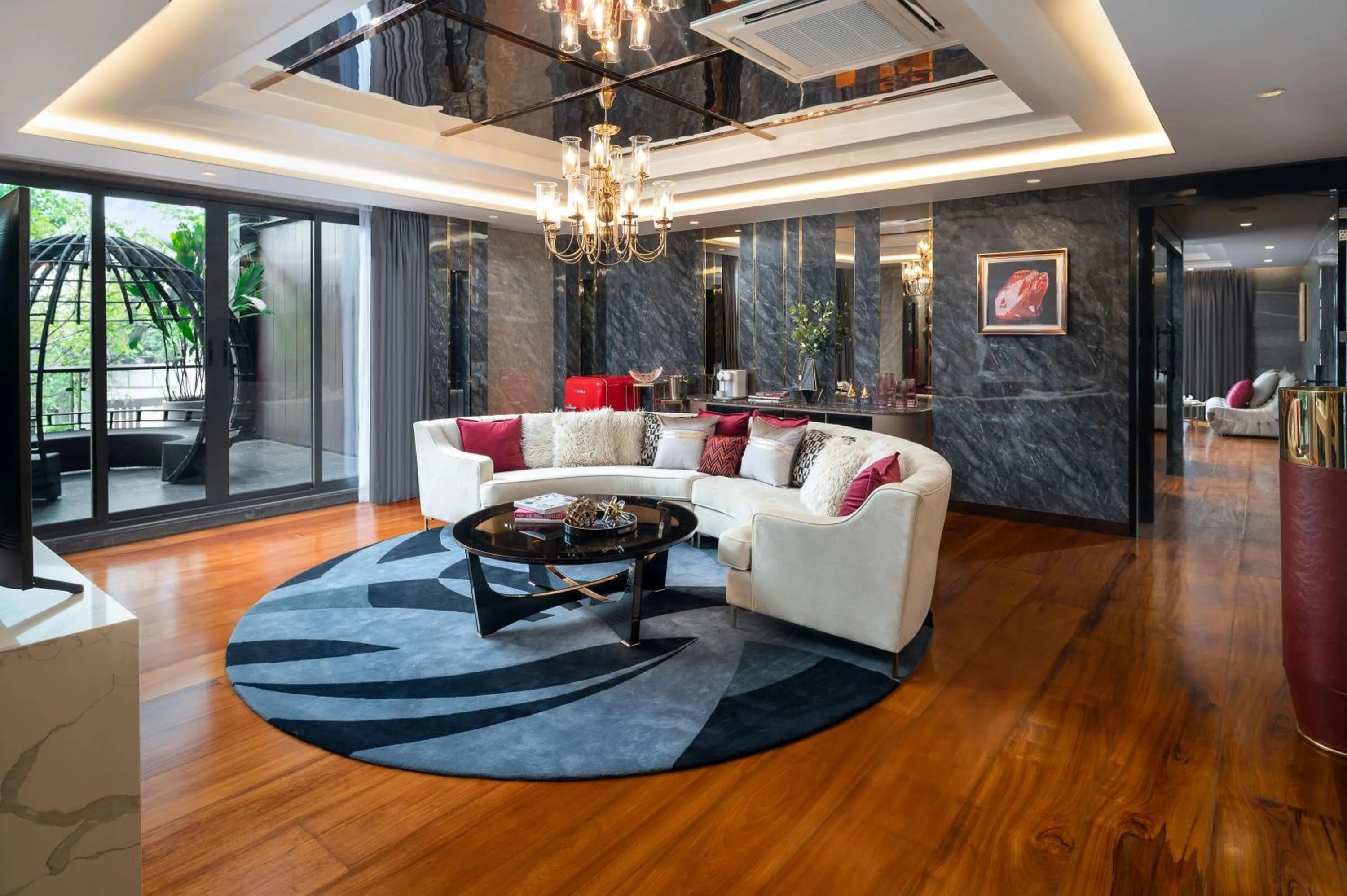 Living room in The Gems Mining Pool Villas Pattaya