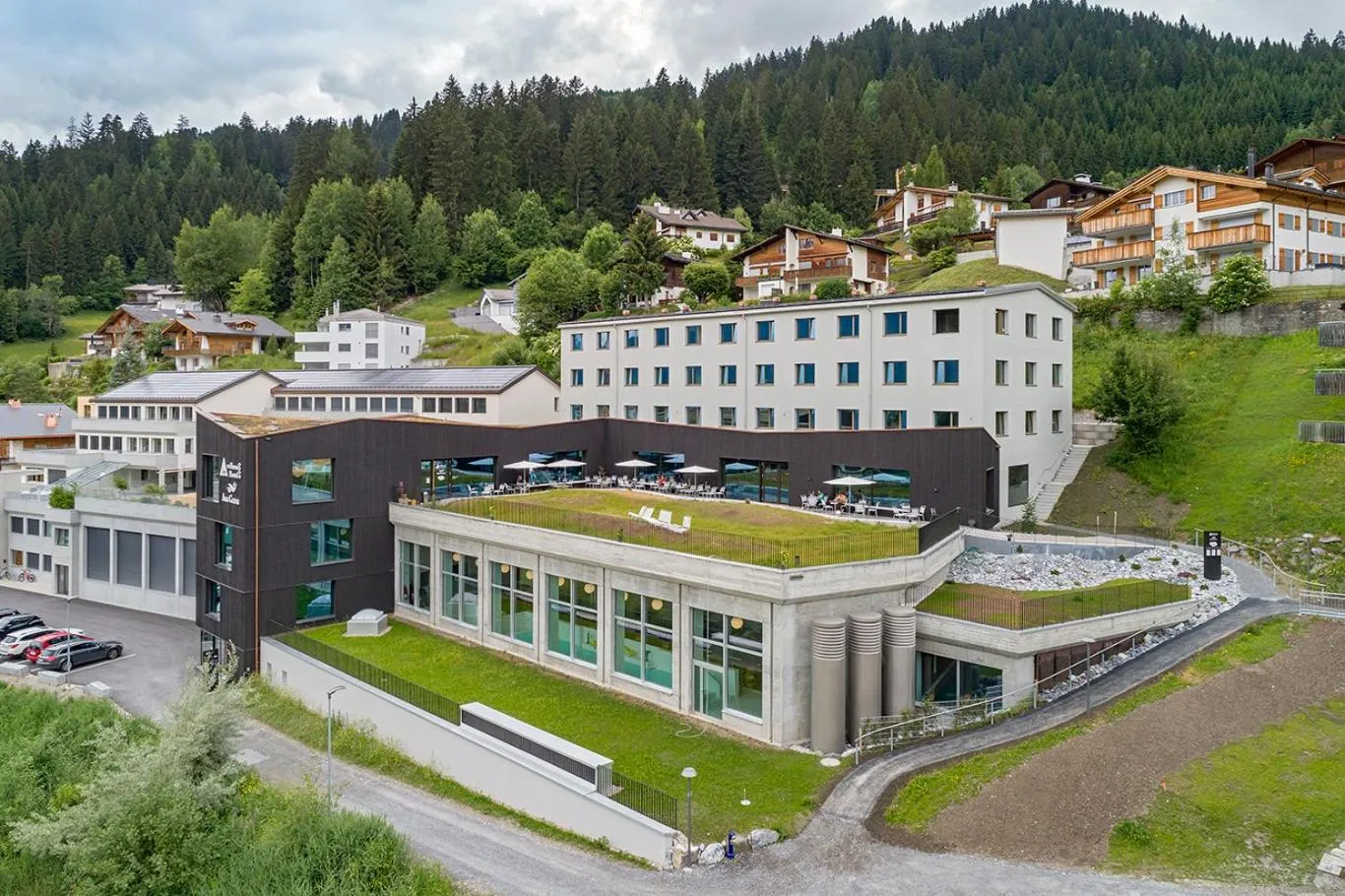 Property building in Laax wellnessHostel3000