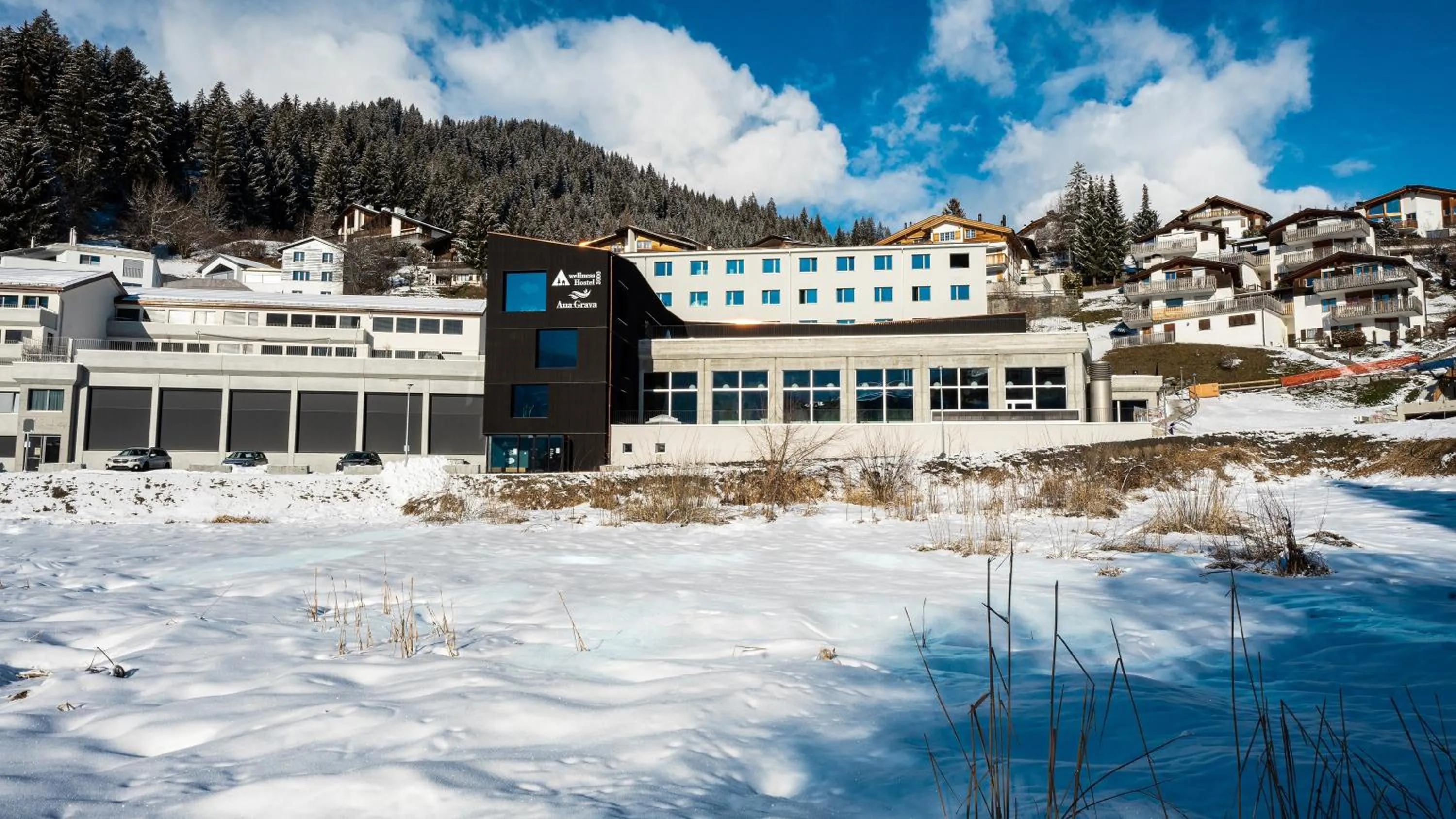 Property building in Laax wellnessHostel3000