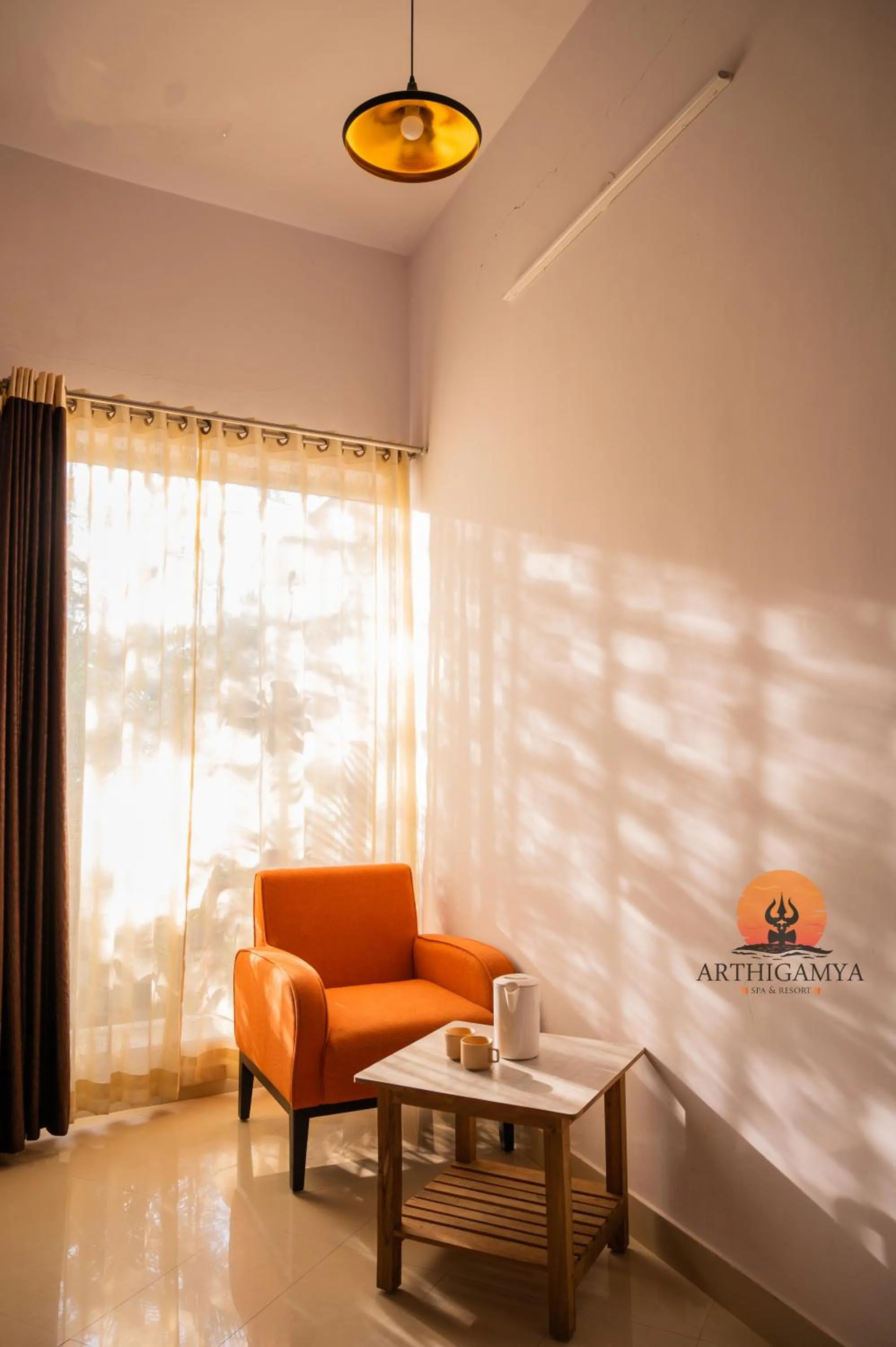 Bed in Arthigamya Spa & Resort