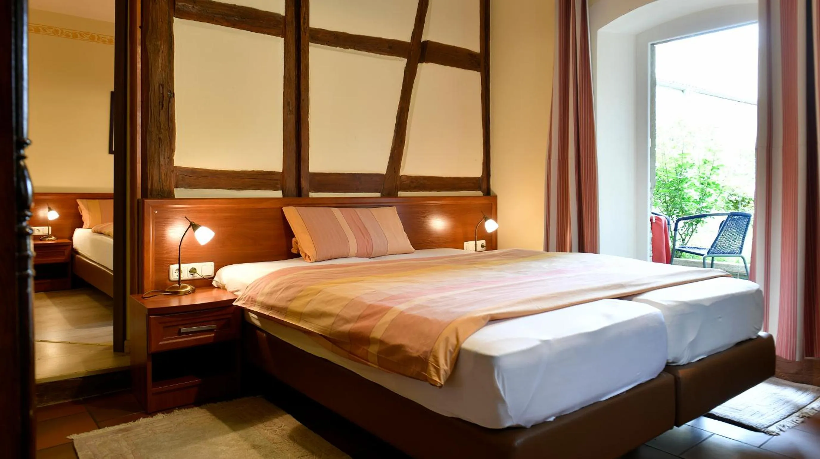 Bedroom, Bed in Landhotel Schwarzes Ross