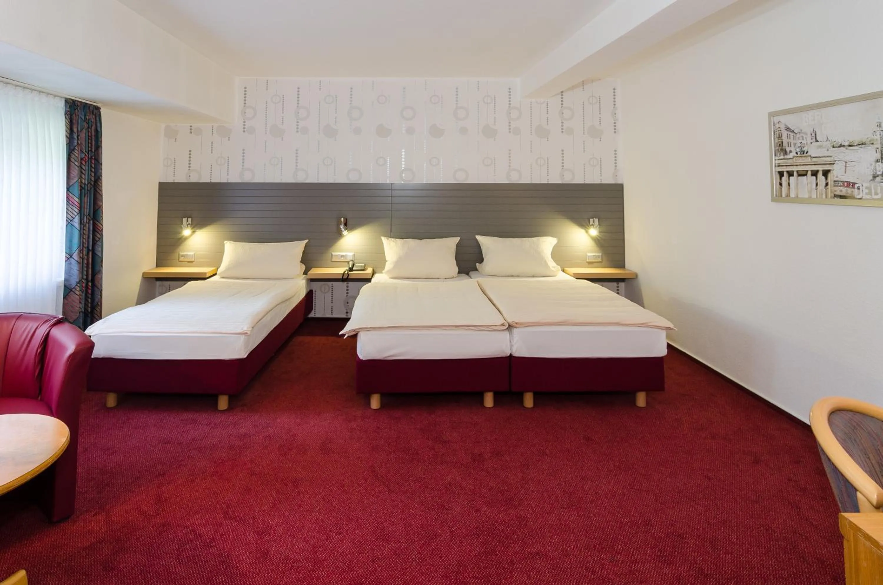 Bed in Hotel Harsshof