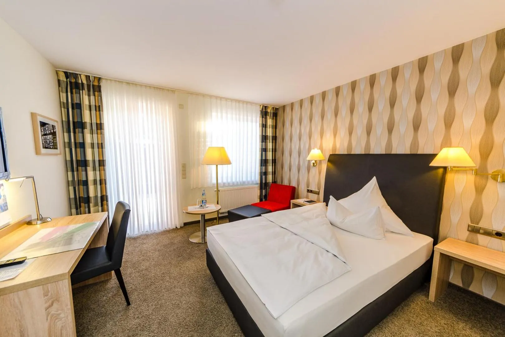 Photo of the whole room, Bed in Hotel Quellenhof