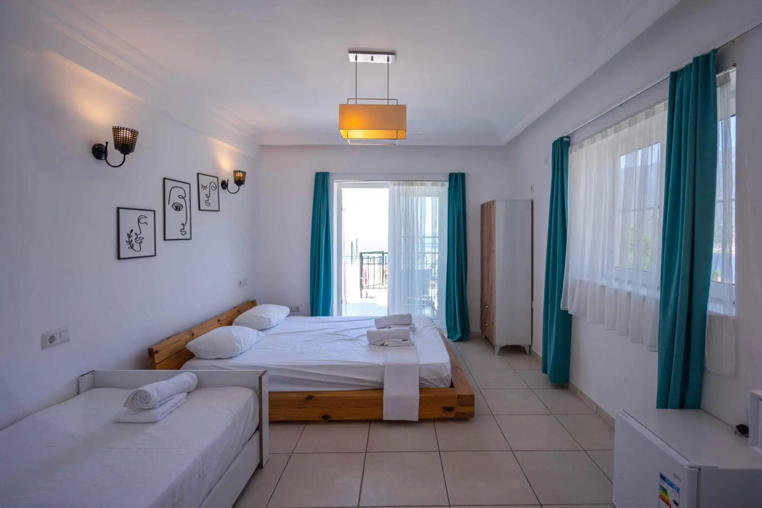 Deluxe Triple Room with Sea View in Sole'n Blu Deluxe Triple Room with Sea View in Sole'n Blu