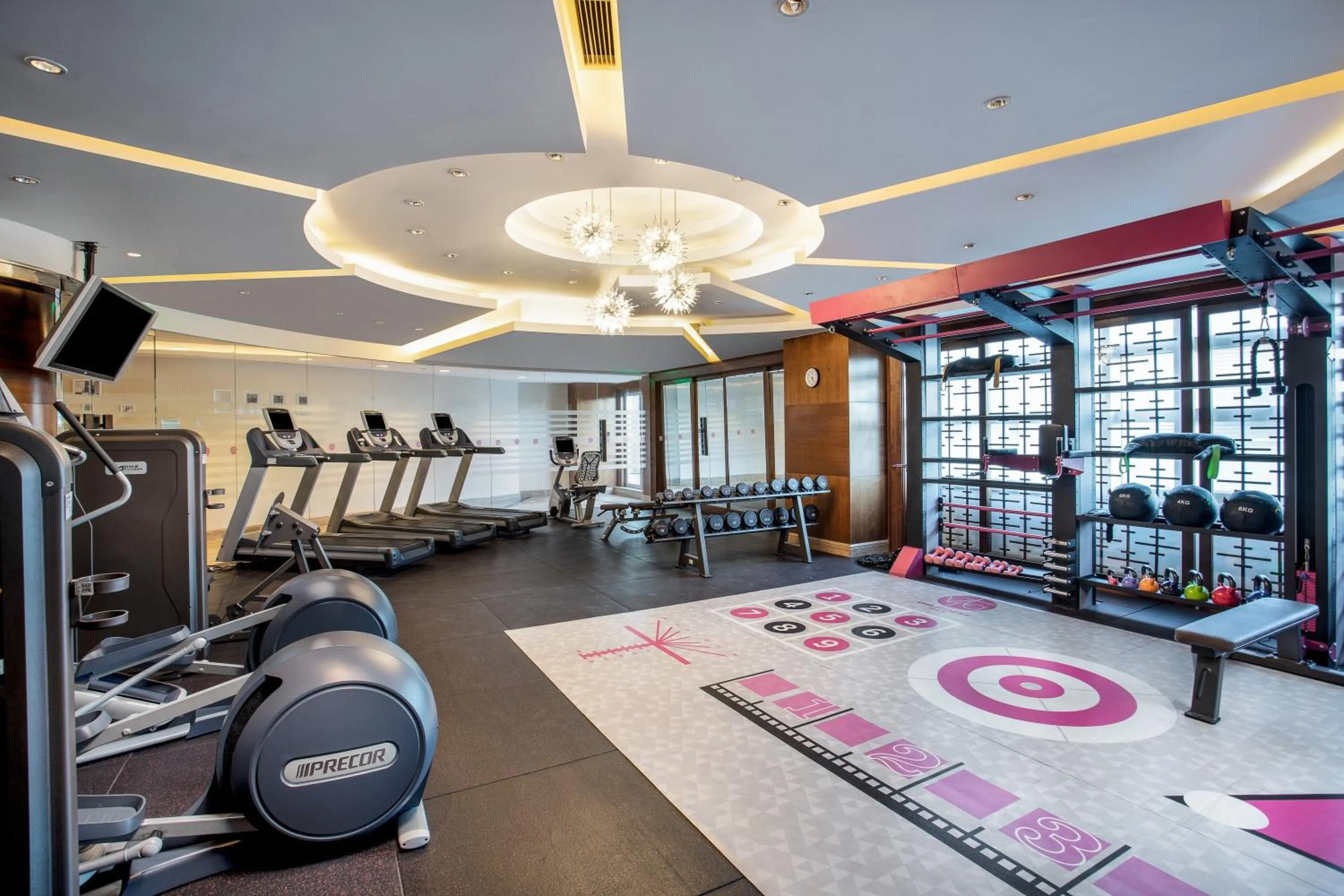 Fitness centre/facilities in Crowne Plaza Shanghai Fudan by IHG