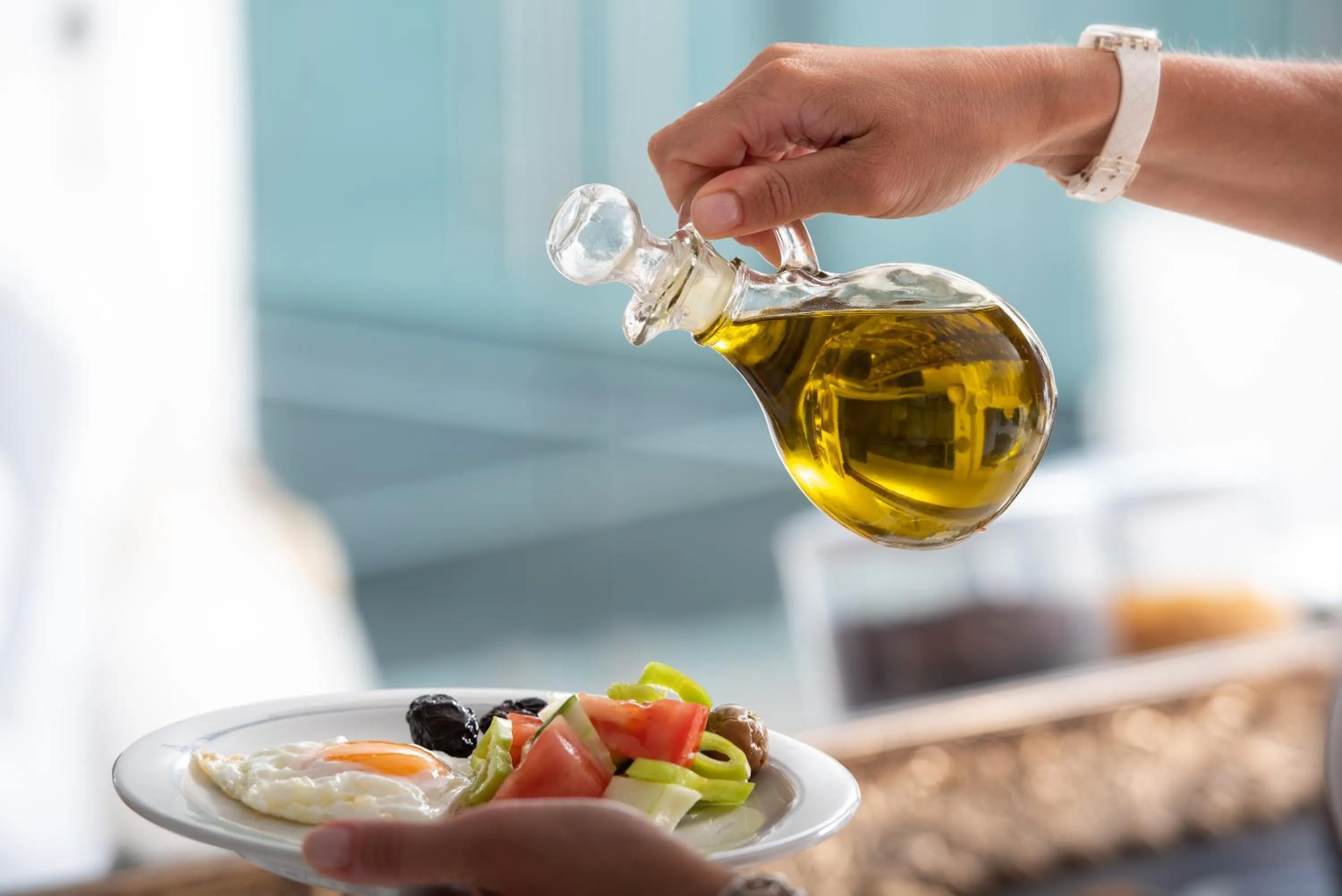 Breakfast in Light Blue Hotel