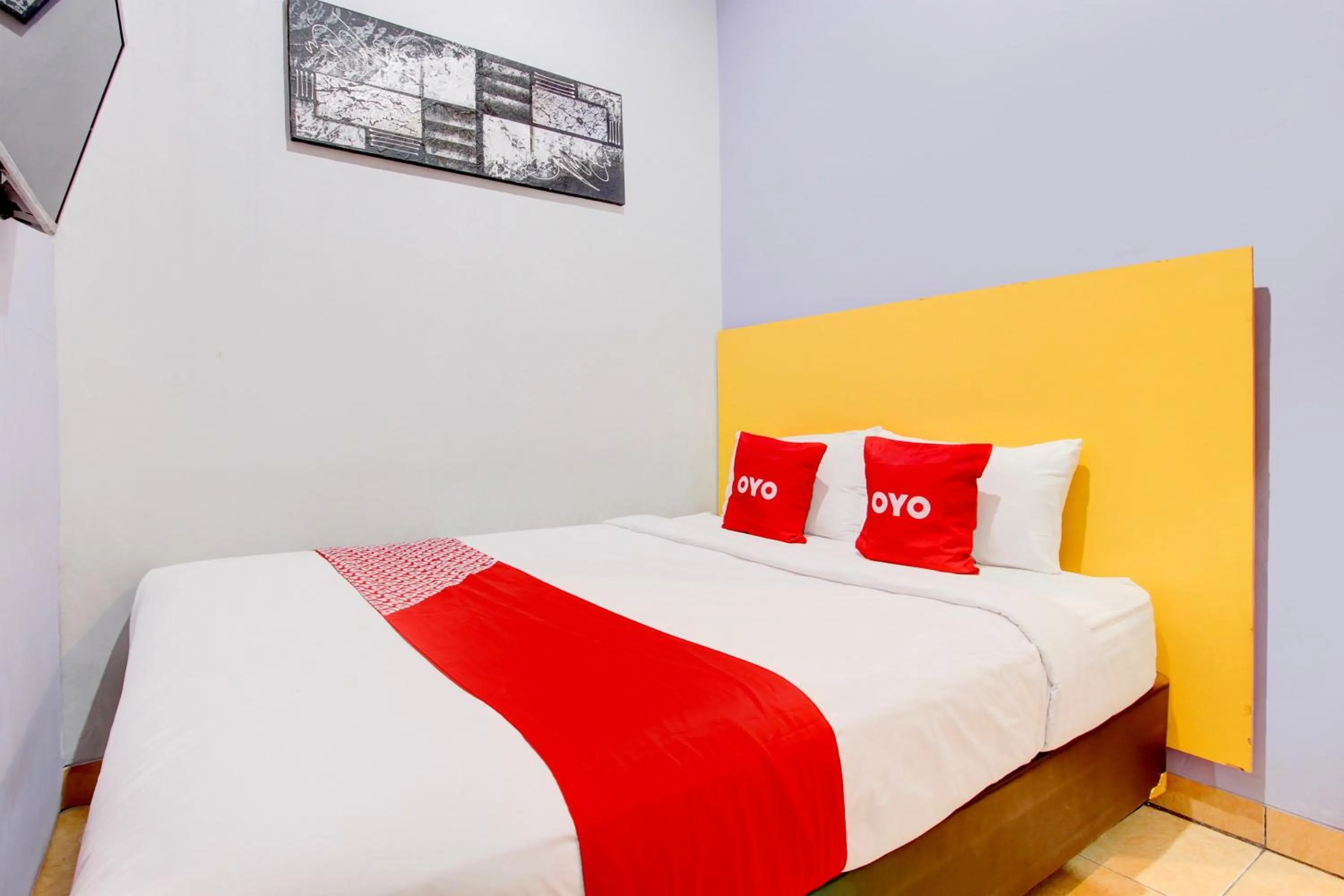 Bedroom, Bed in Hotel O Prawirotaman Near Keraton Yogyakarta Formerly Paris Guesthouse