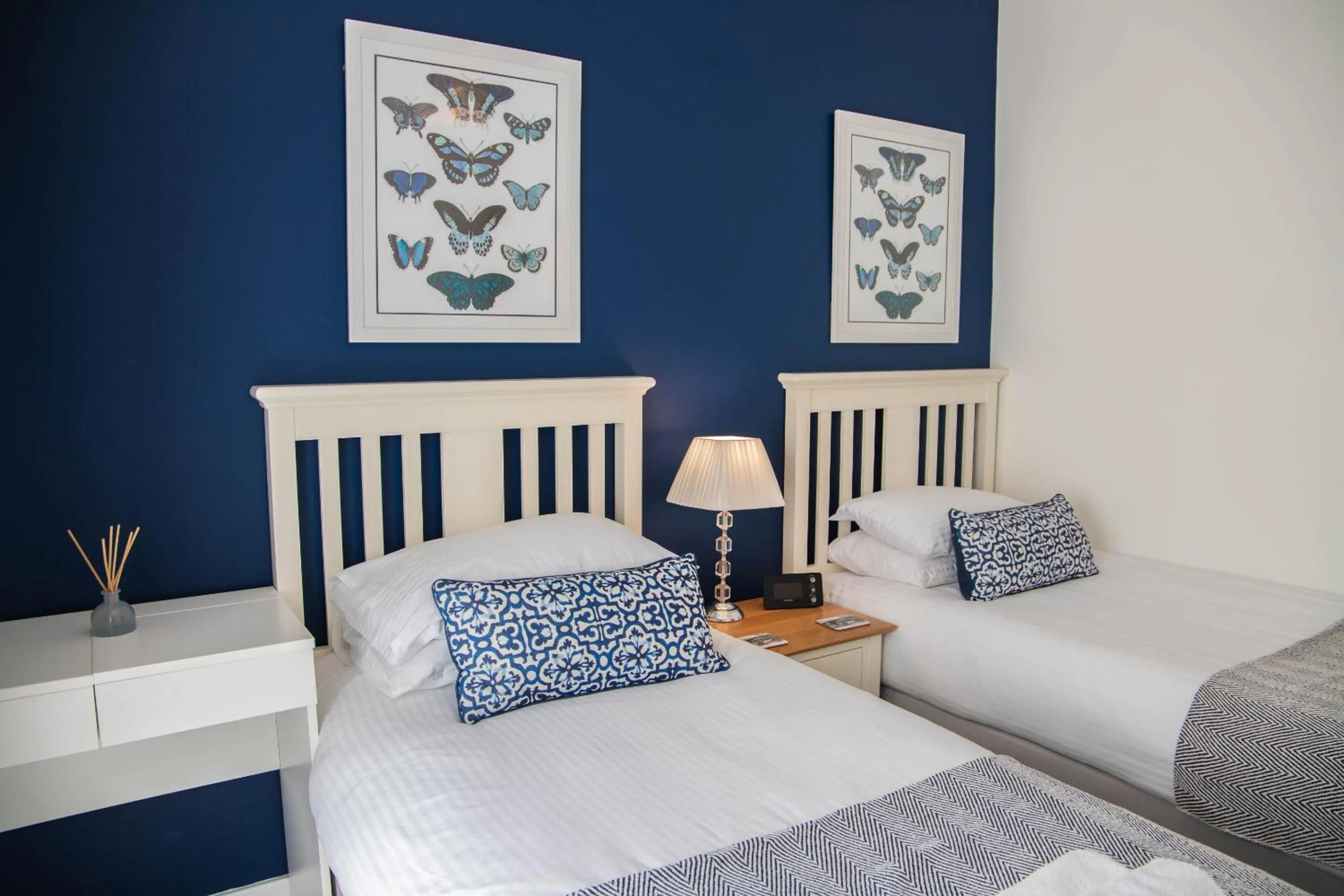 Bedroom, Bed in River Mist