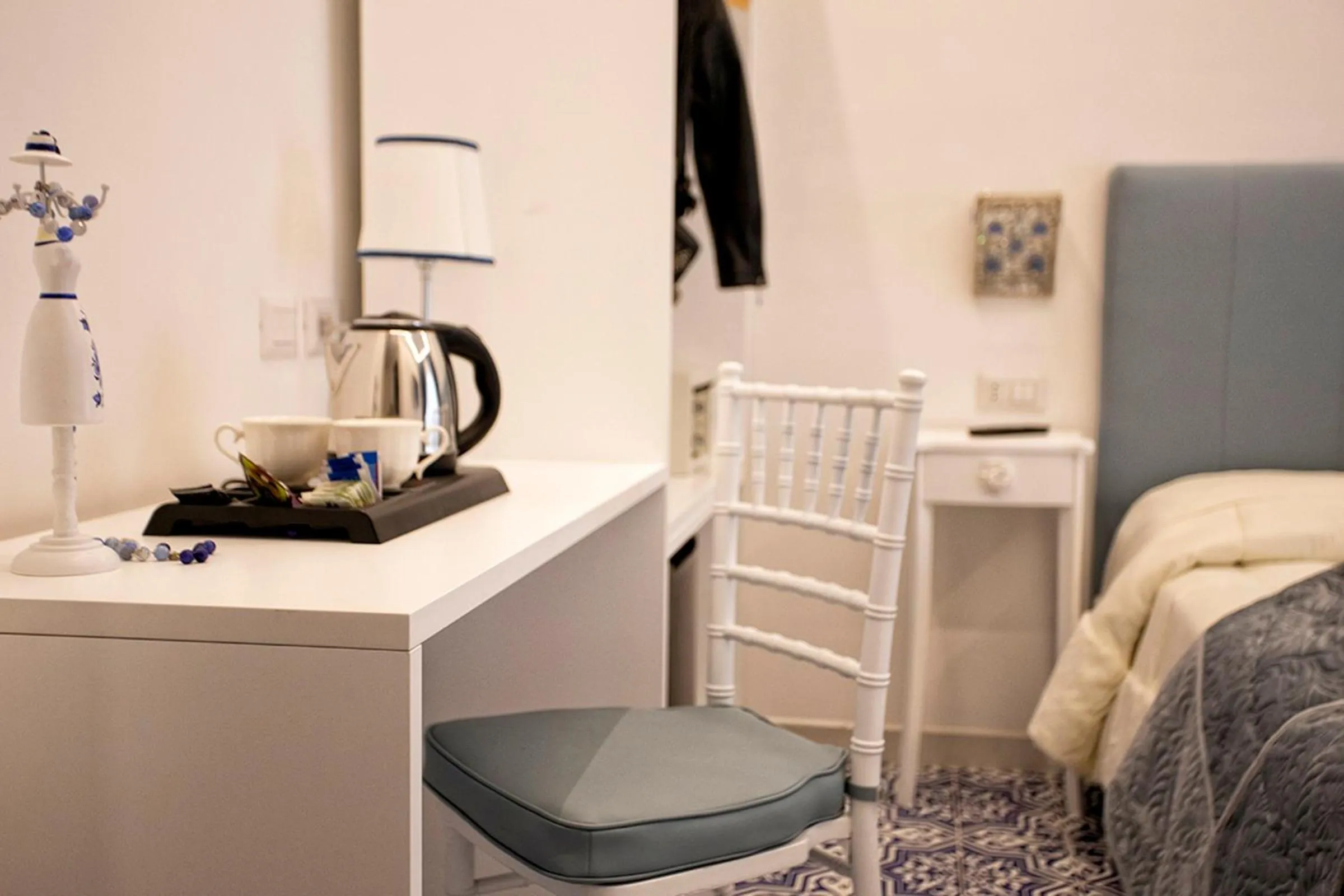 Coffee/tea facilities, Bed in Palazzo Langellotto