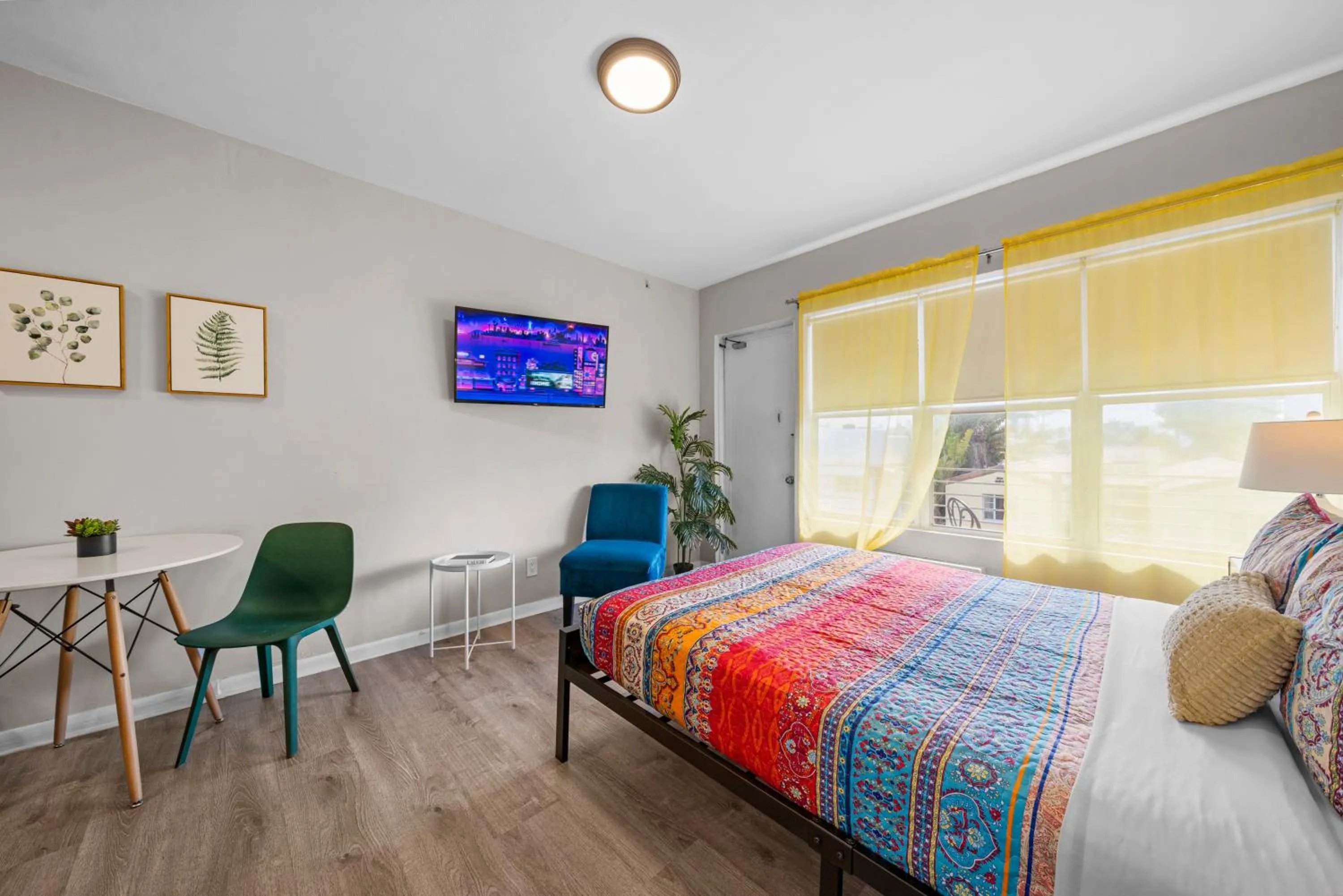 Bed in Rock Apartments by Lowkl