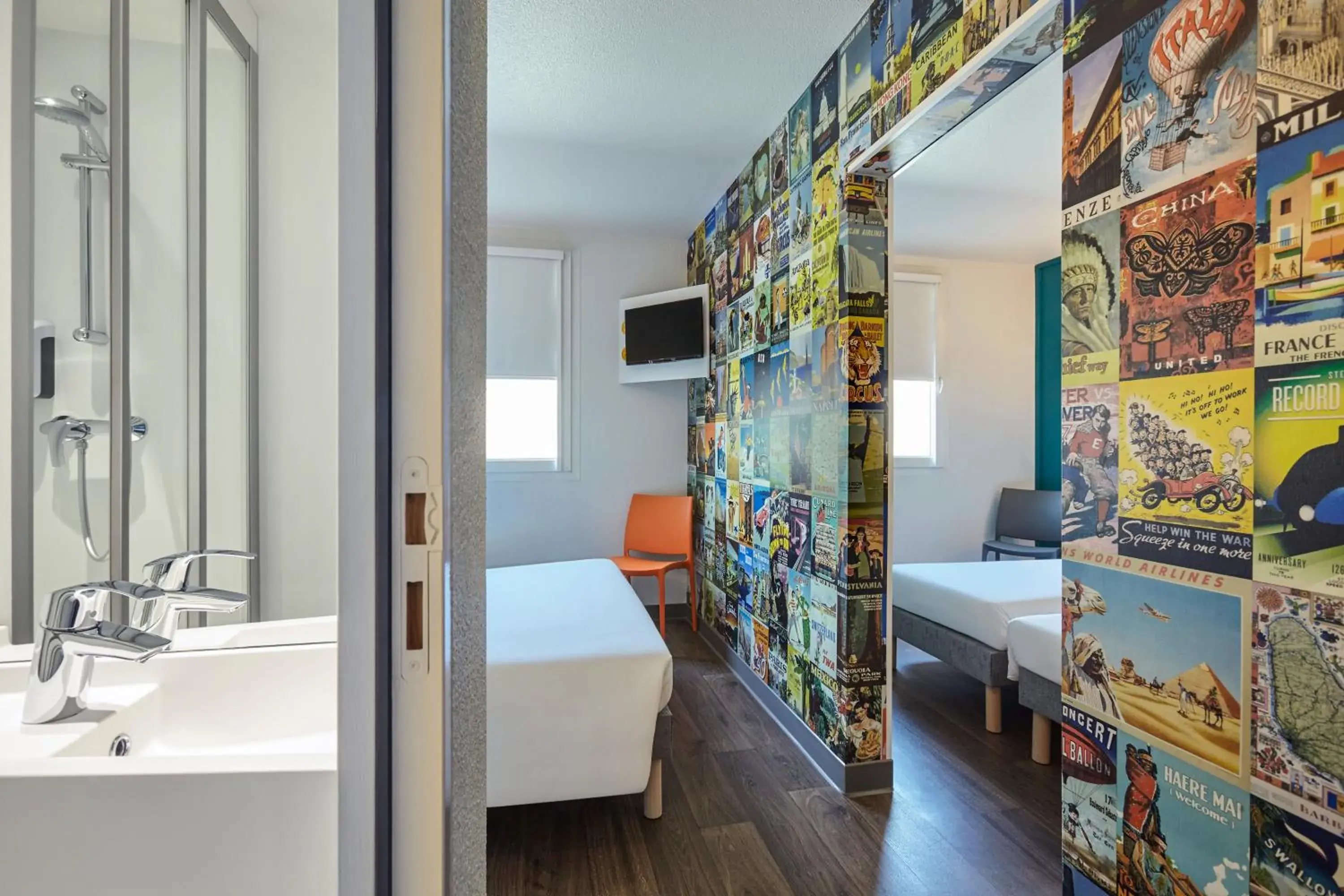 Cabrio Room with Private Bathroom in hotelF1 Thonon Les Bains Est Cabrio Room with Private Bathroom in hotelF1 Thonon Les Bains Est