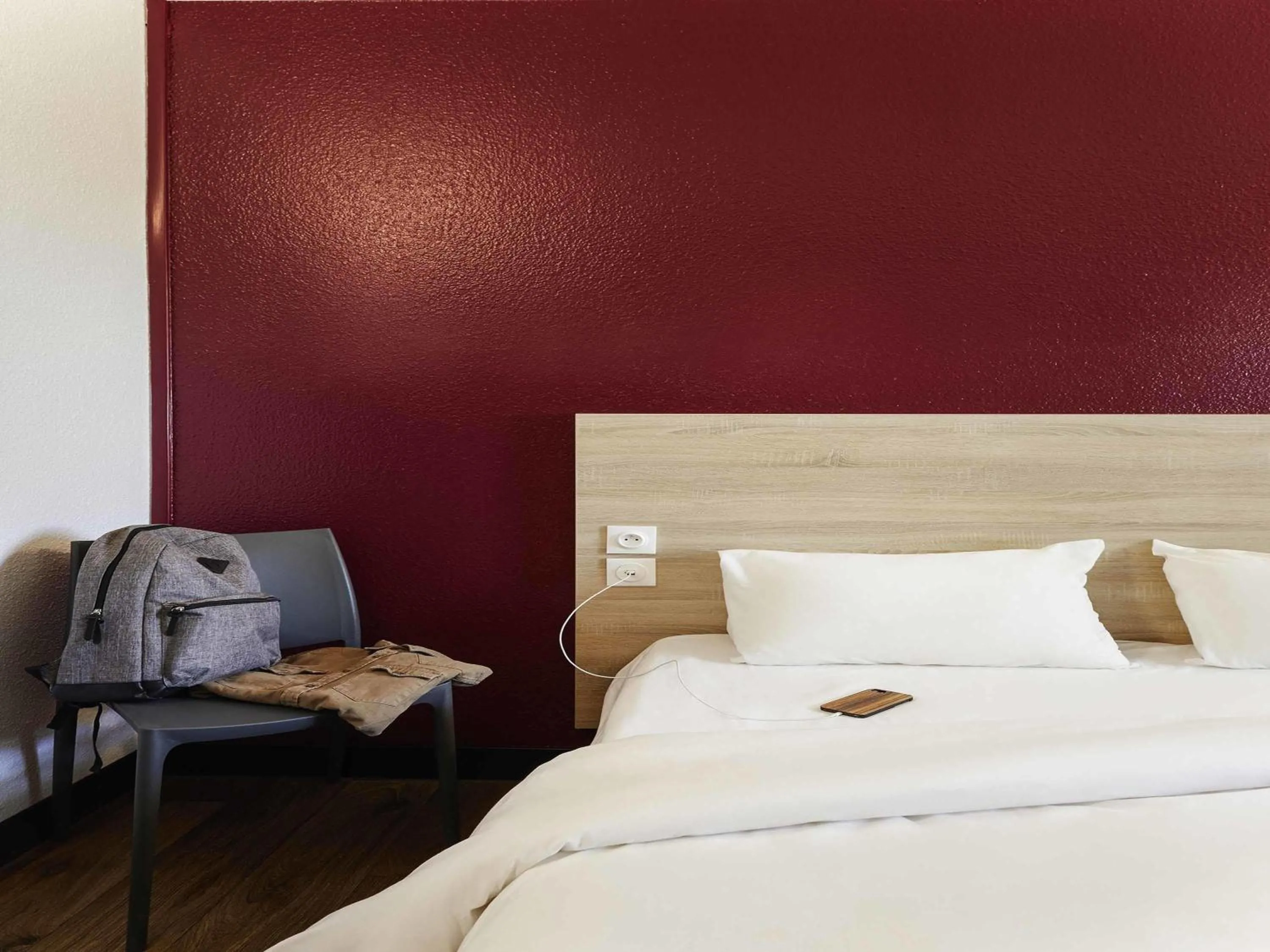 Bedroom, Bed in hotelF1 Nantes Est La Beaujoire