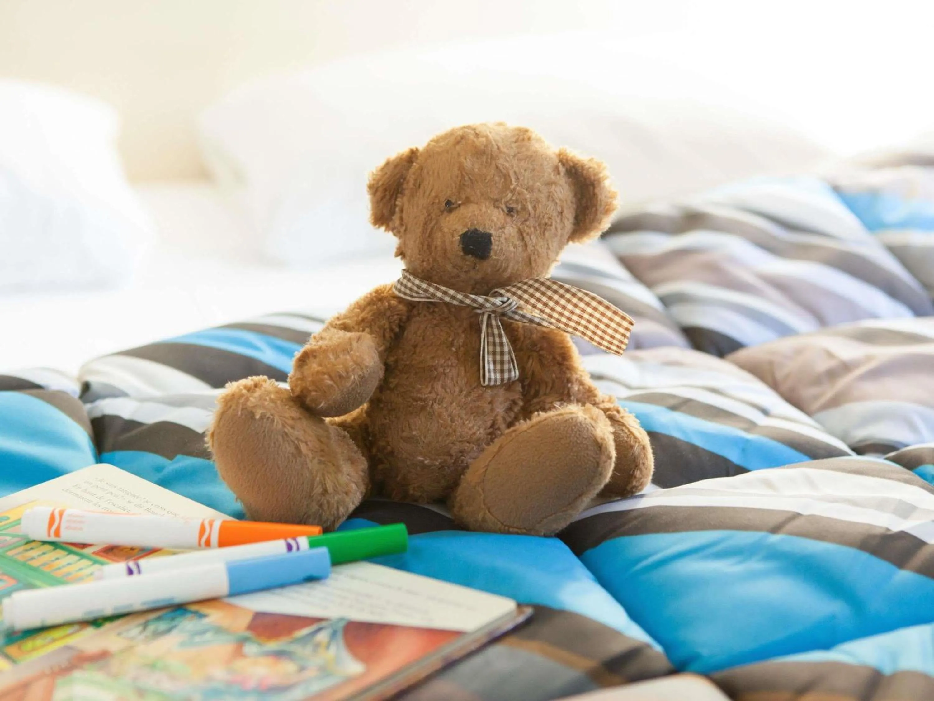 Bedroom, Bed in hotelF1 Saint Nazaire La Baule