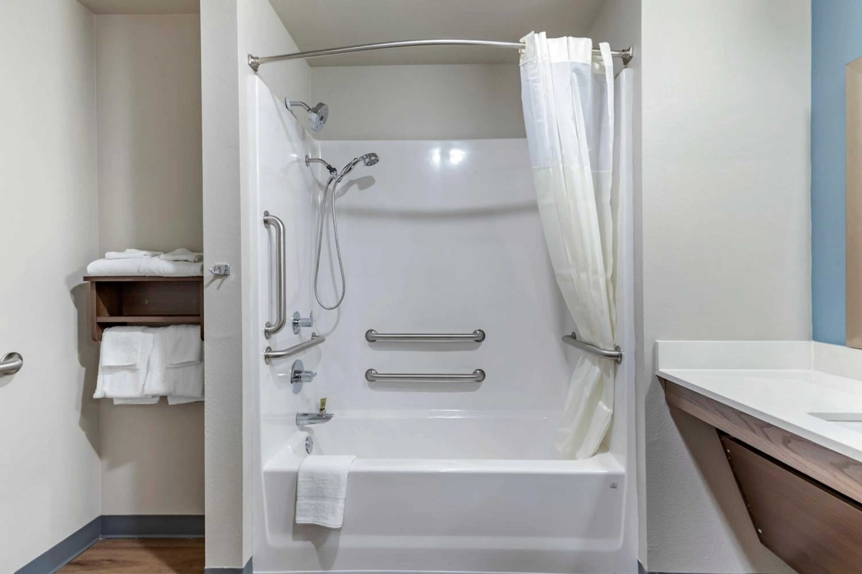 Bathroom in WoodSpring Suites Austin Georgetown