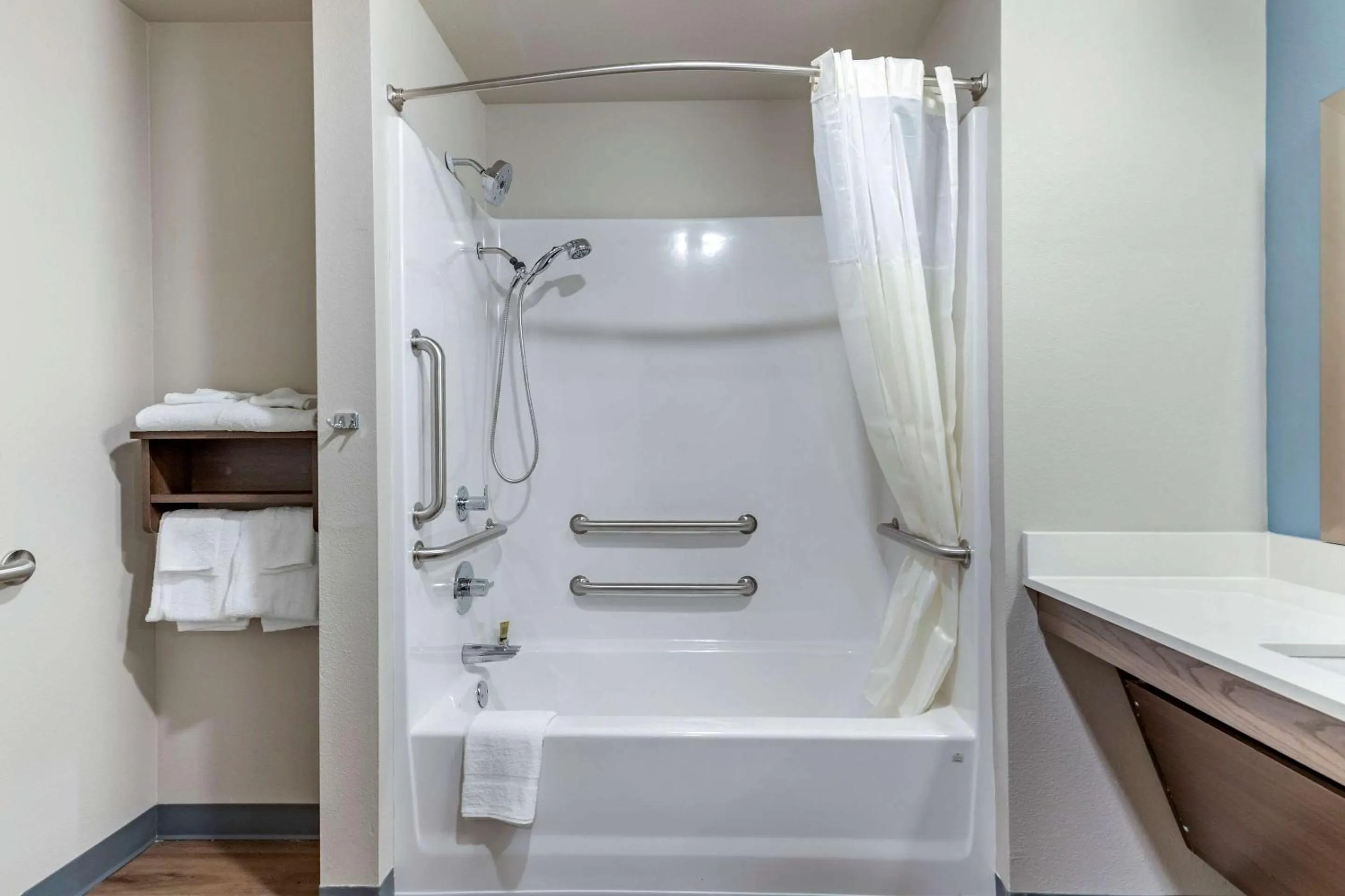 Bathroom in WoodSpring Suites Austin Georgetown