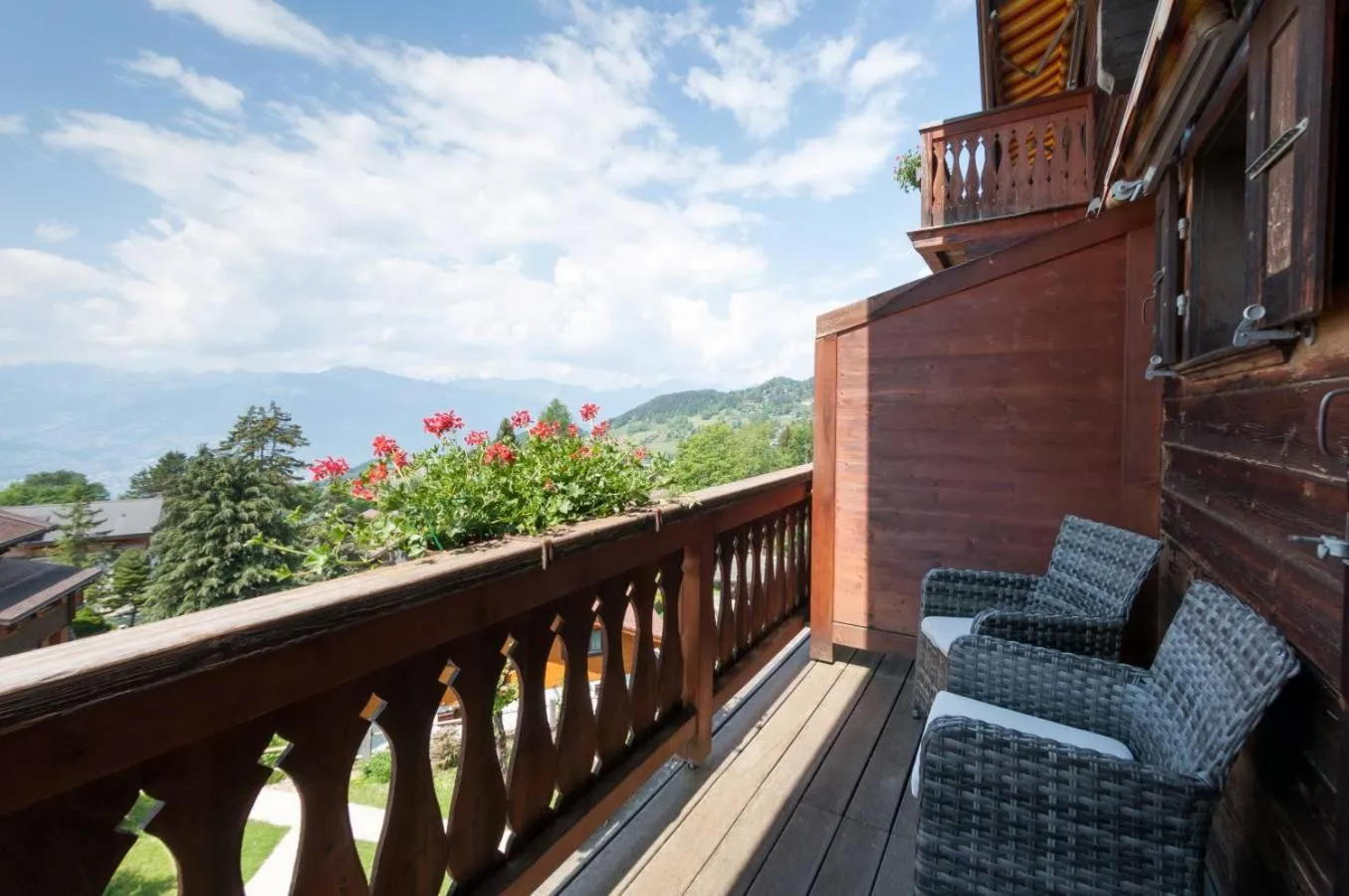Balcony/Terrace in Alpe Fleurie Hôtel & Restaurant
