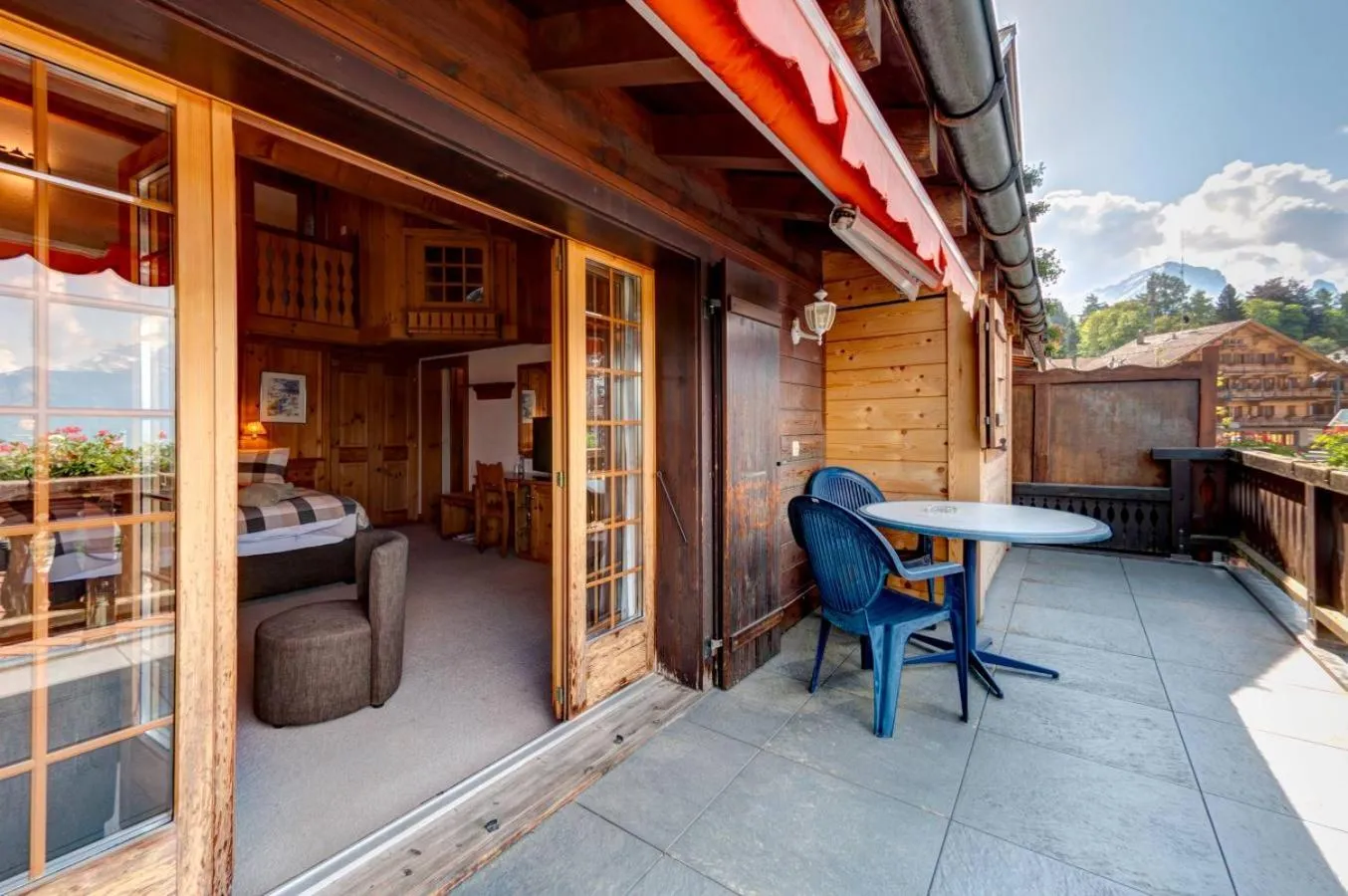 Balcony/Terrace in Alpe Fleurie Hôtel & Restaurant