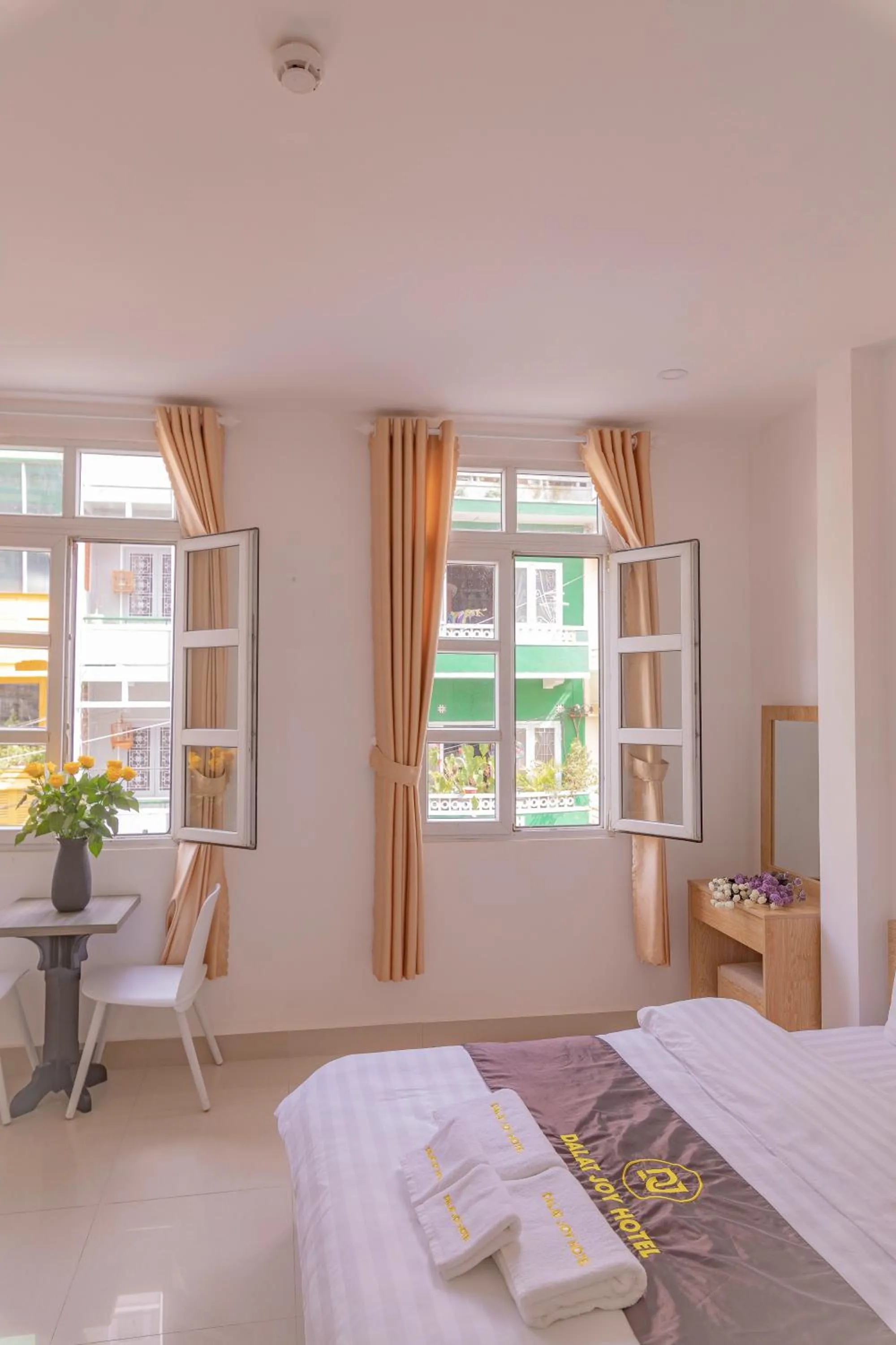 Bed in Dalat Joy Hotel