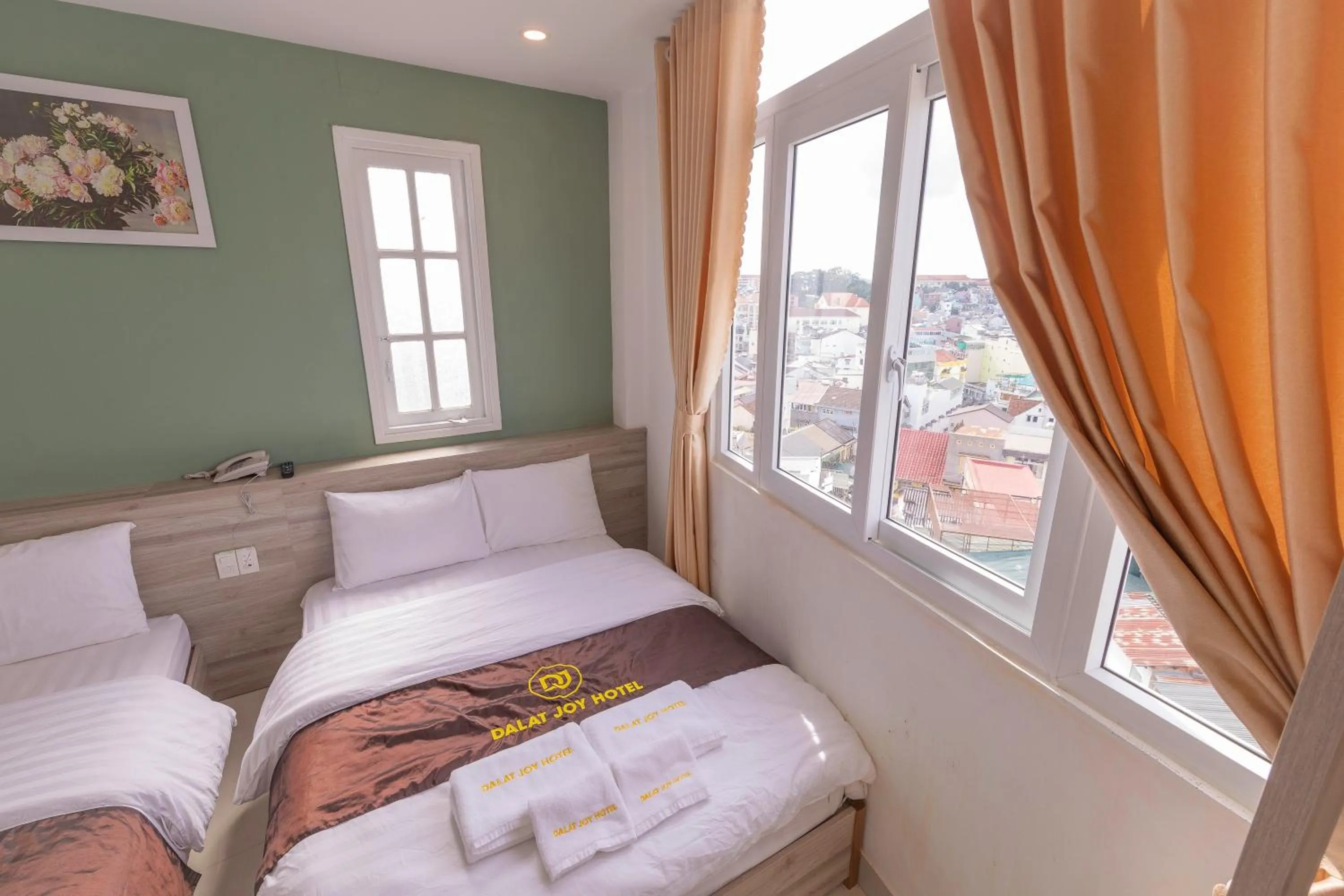 Bed in Dalat Joy Hotel