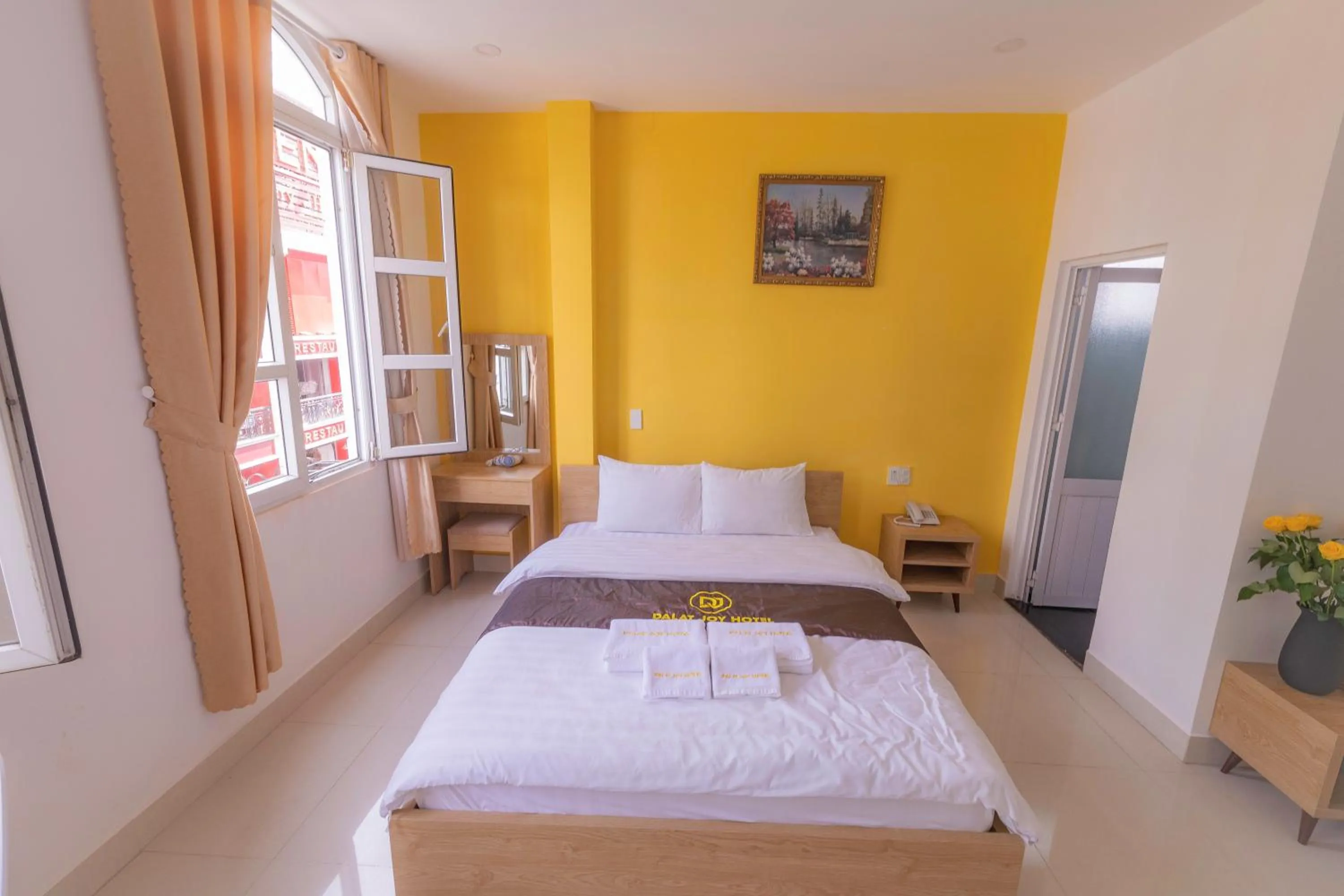 Bed in Dalat Joy Hotel