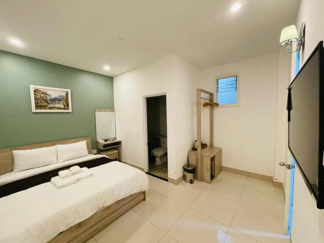 Bed in Dalat Joy Hotel