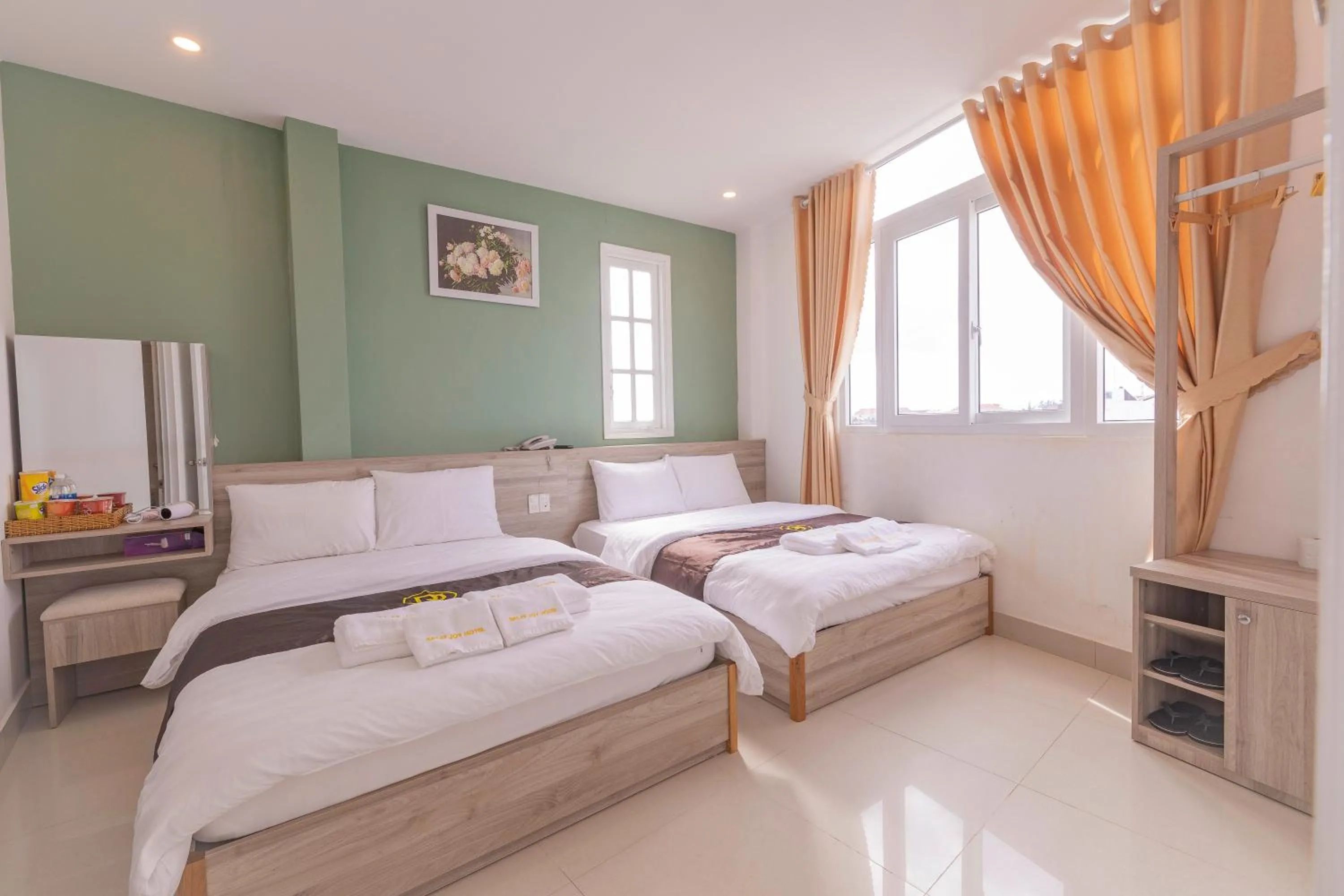 Bed in Dalat Joy Hotel