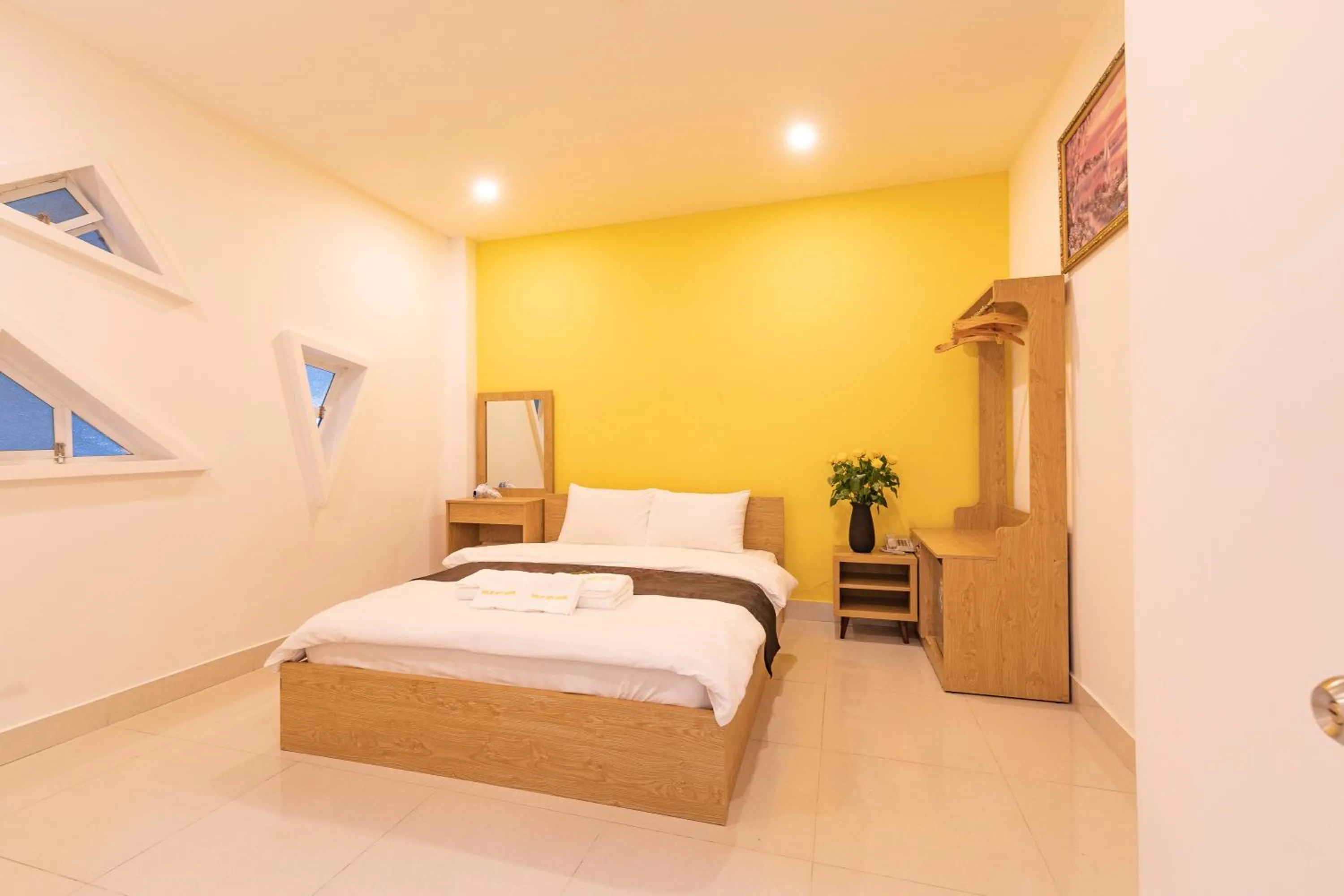 Bed in Dalat Joy Hotel