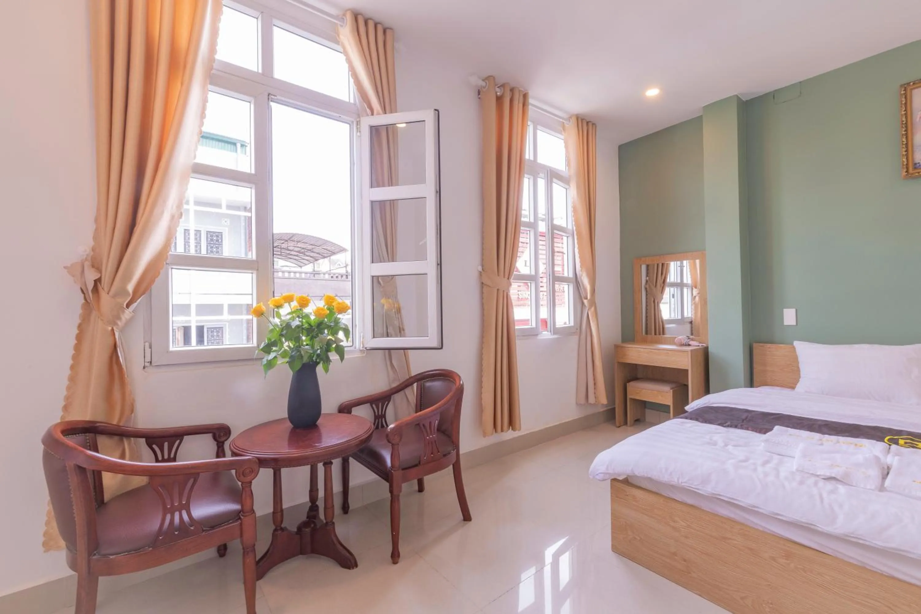 Bed in Dalat Joy Hotel