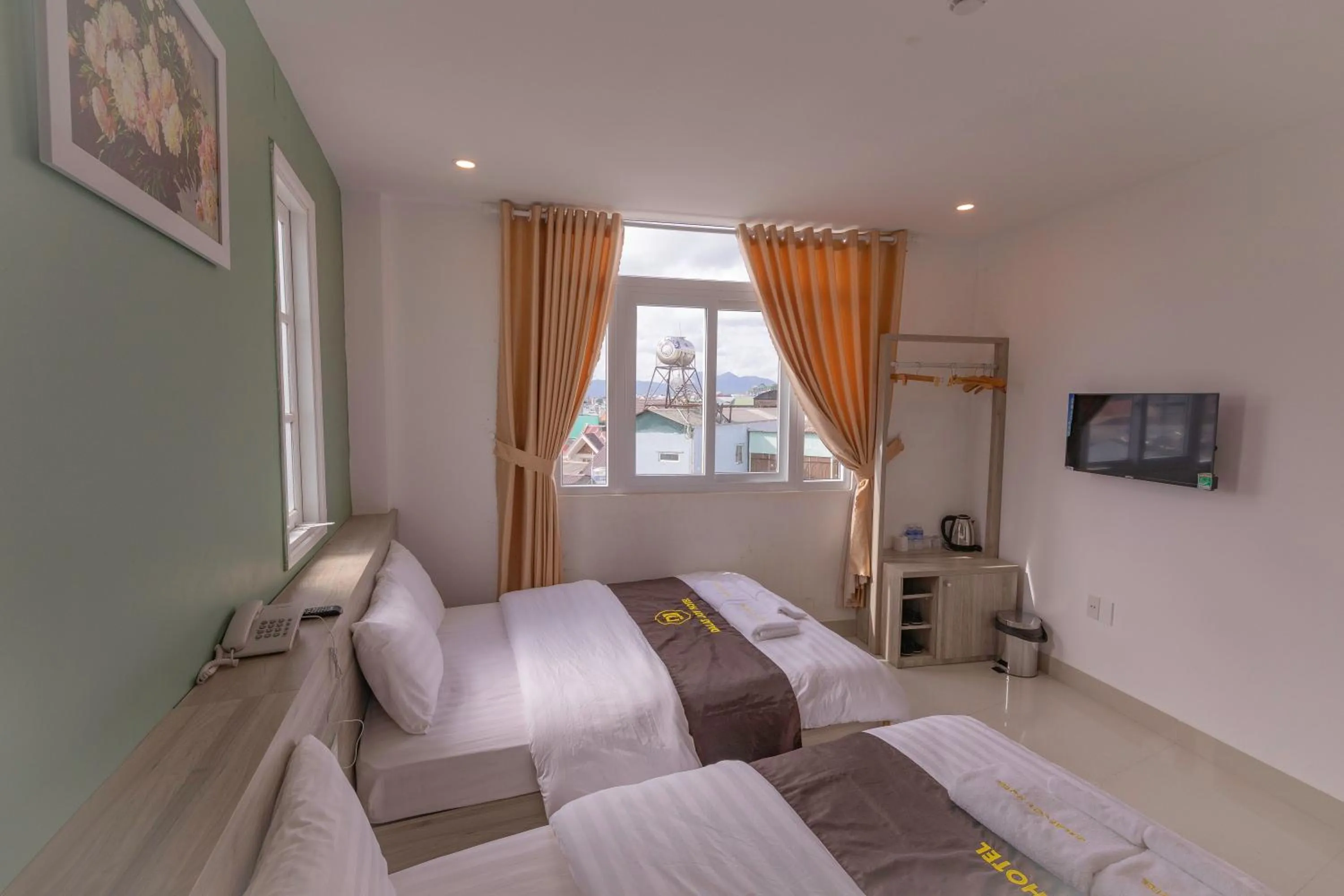 Bed in Dalat Joy Hotel