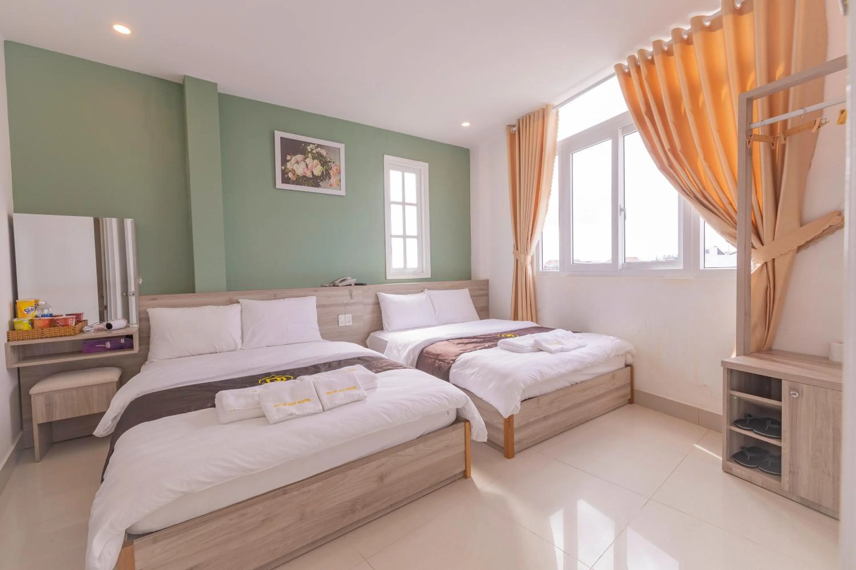 Bed in Dalat Joy Hotel