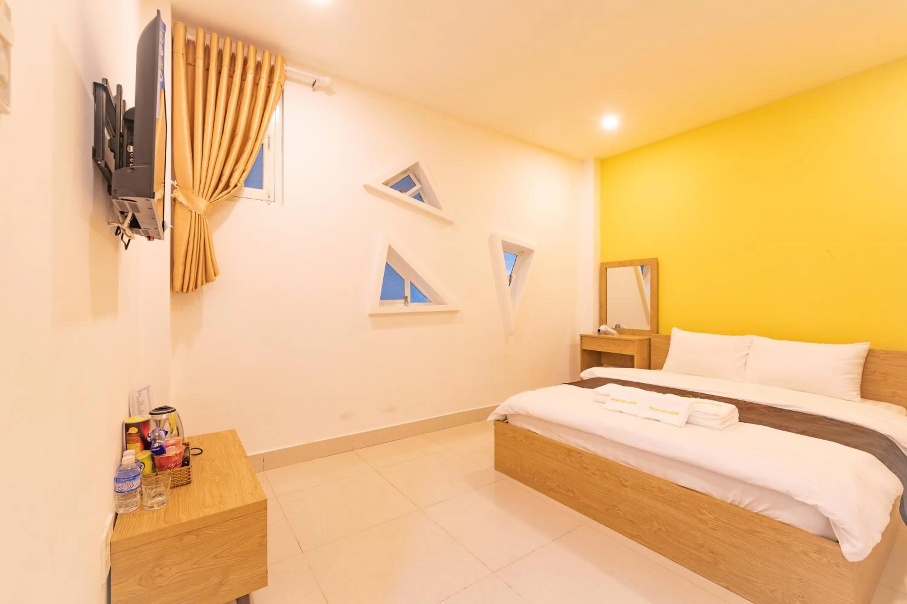 Bed in Dalat Joy Hotel