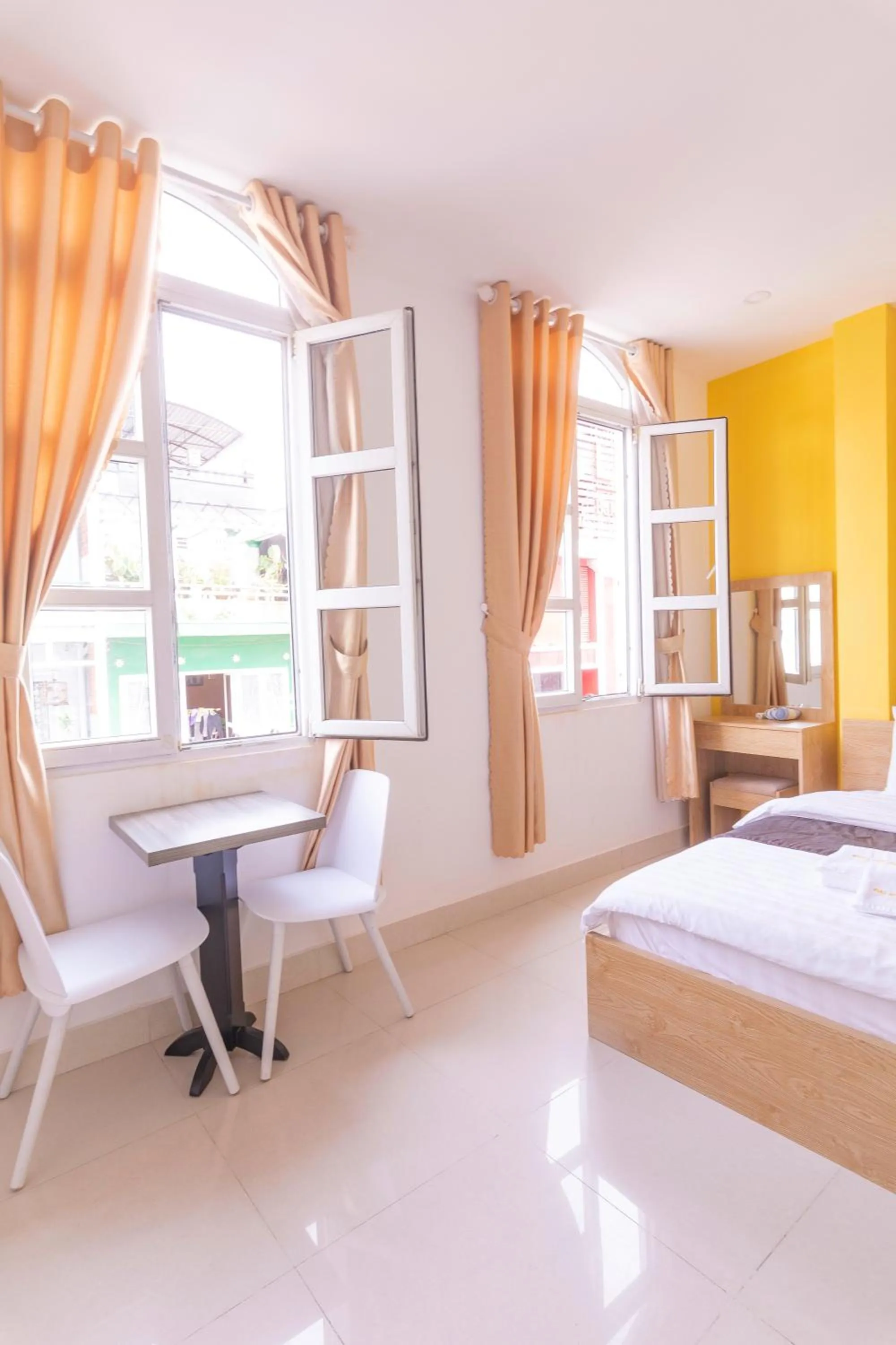 Bed in Dalat Joy Hotel