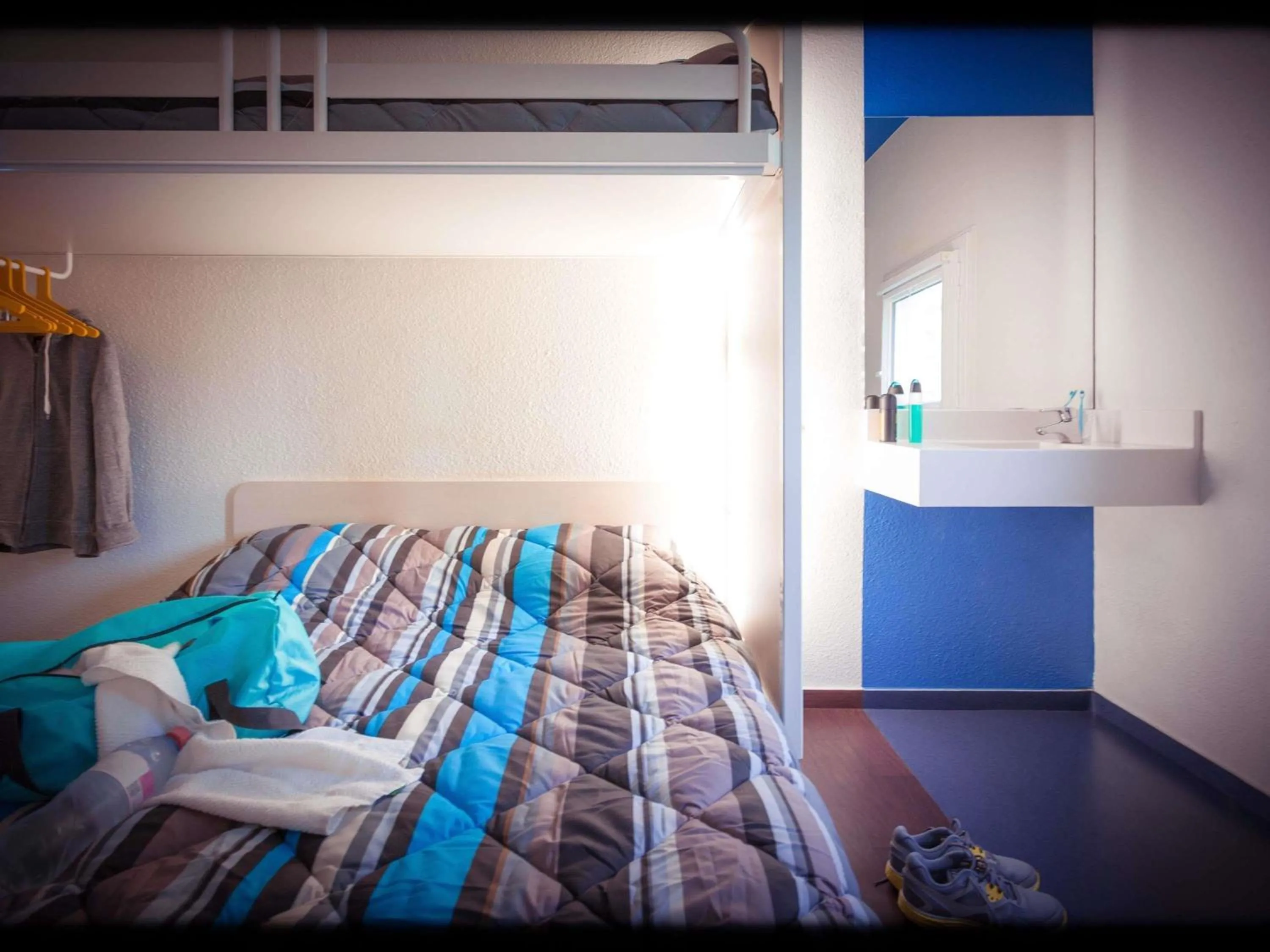 Bedroom, Bed in hotelF1 Nancy Nord Bouxieres