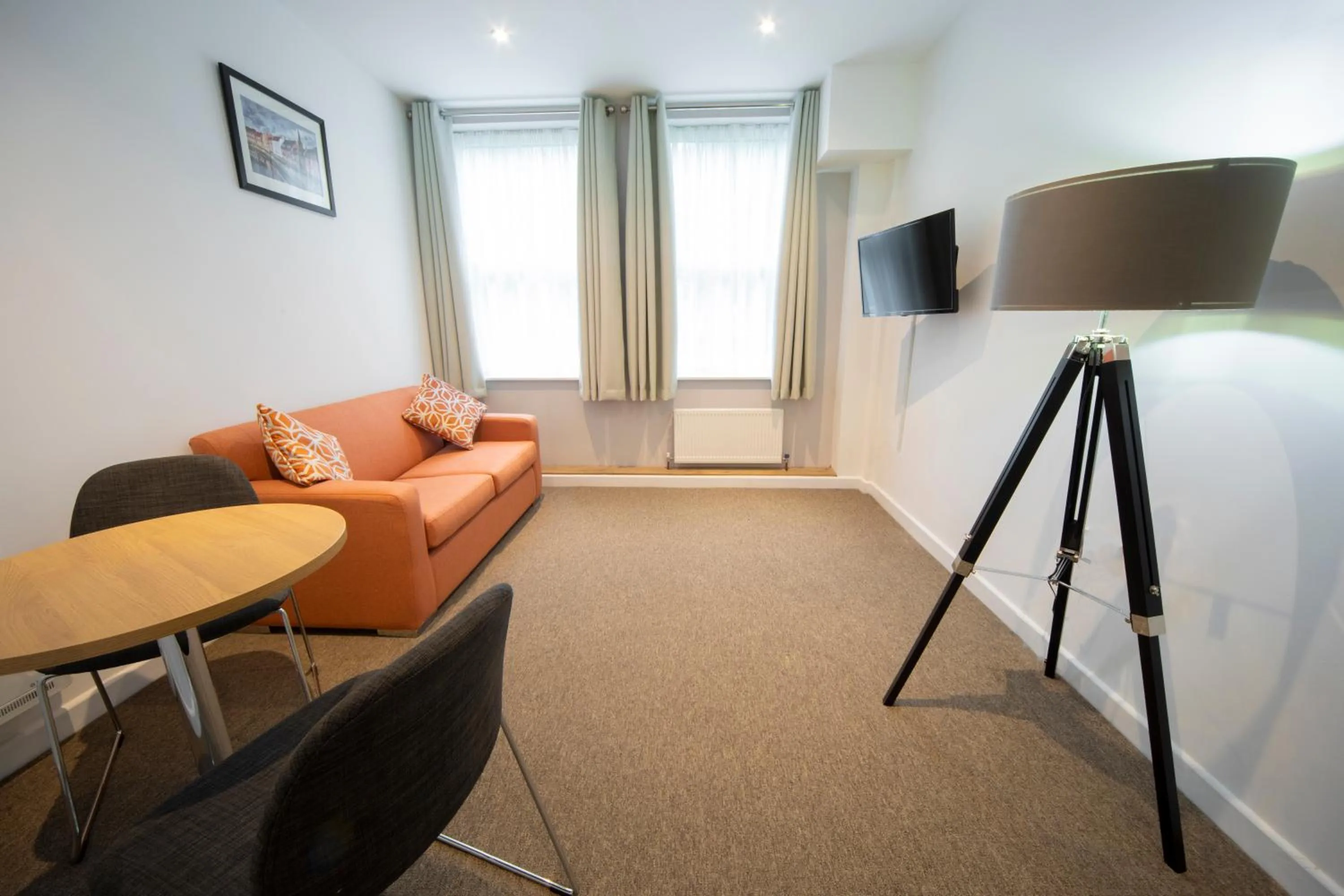 Living room in Wellington Apartments